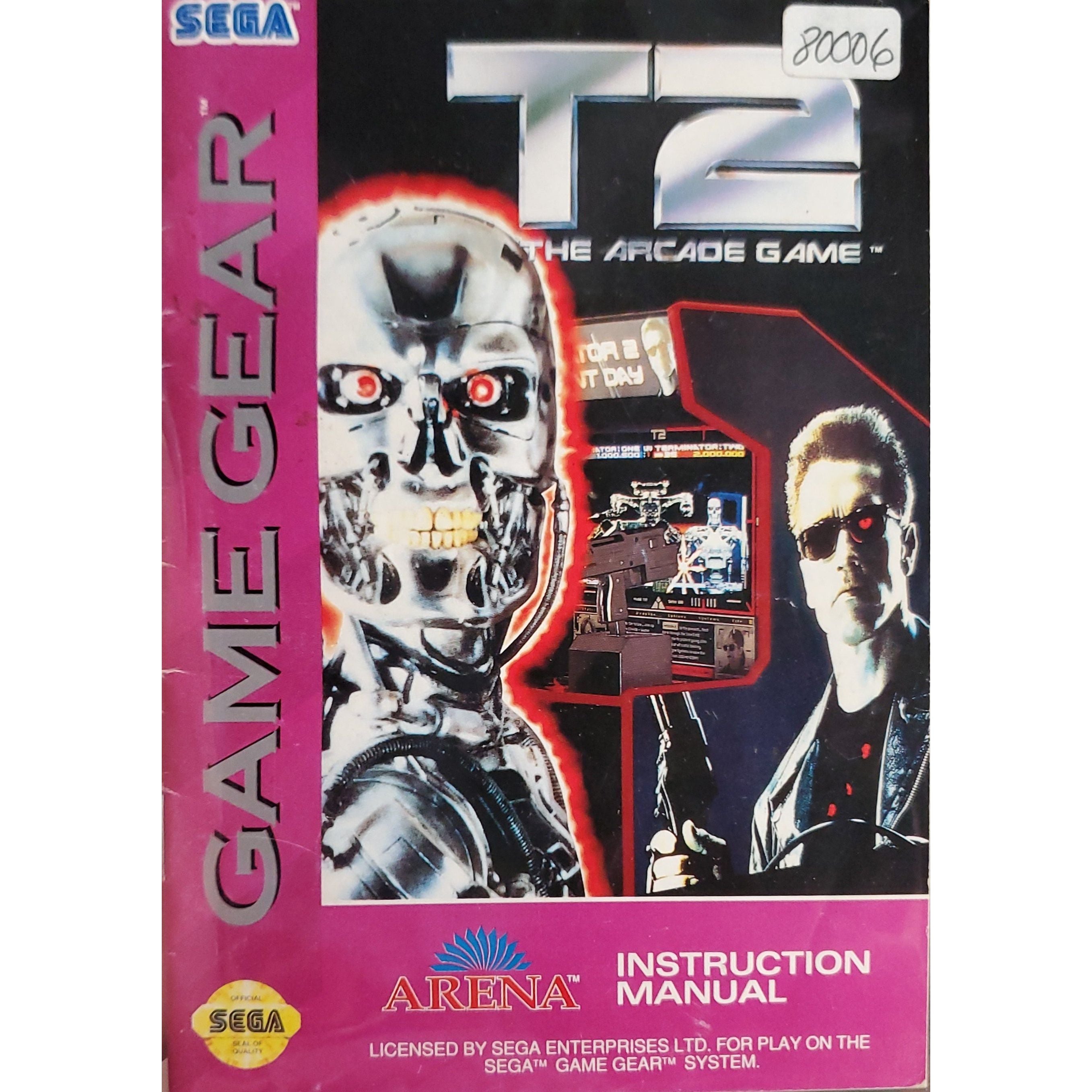 GameGear - T2 The Arcade Game (Manual)
