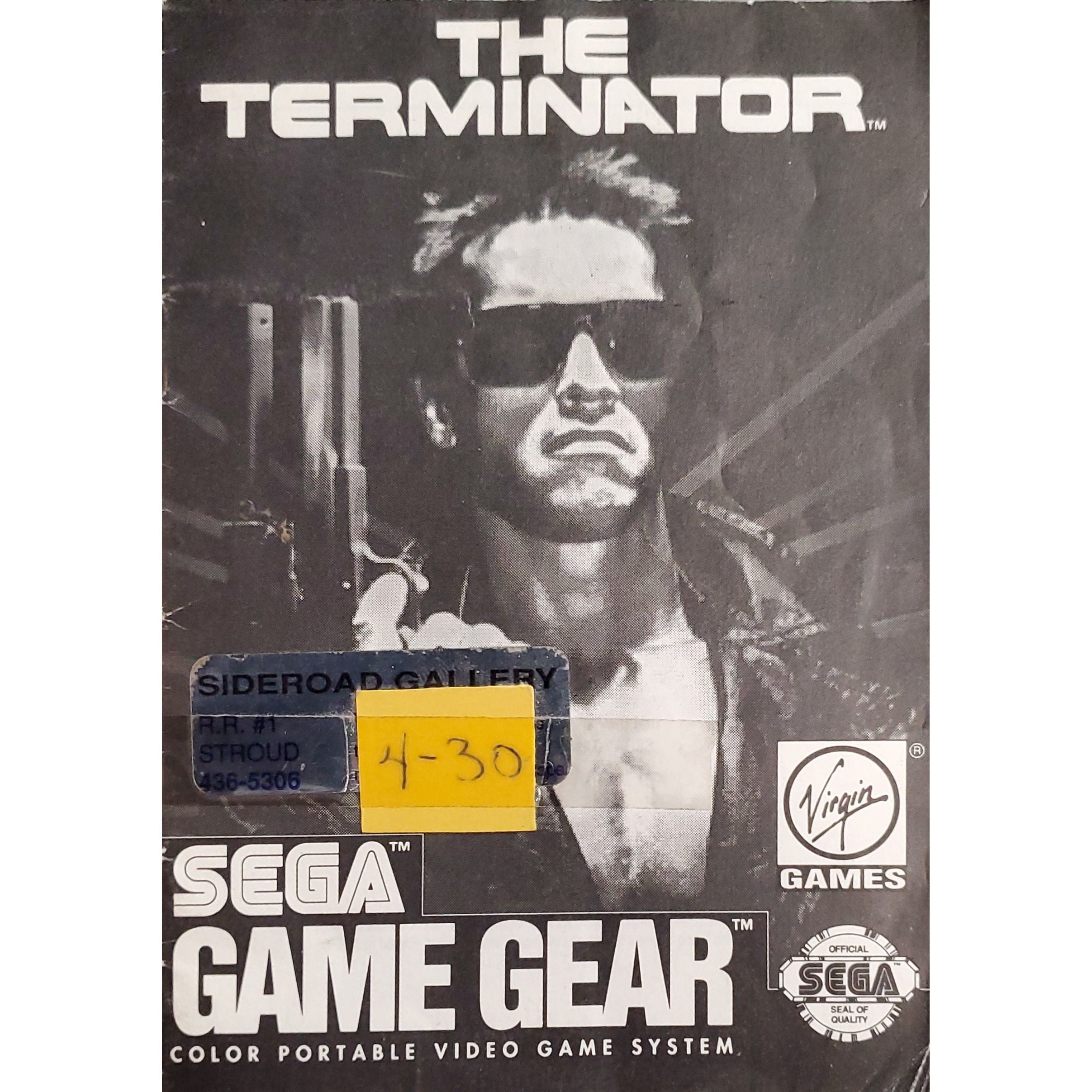 GameGear - The Terminator (Monochromatic Manual)