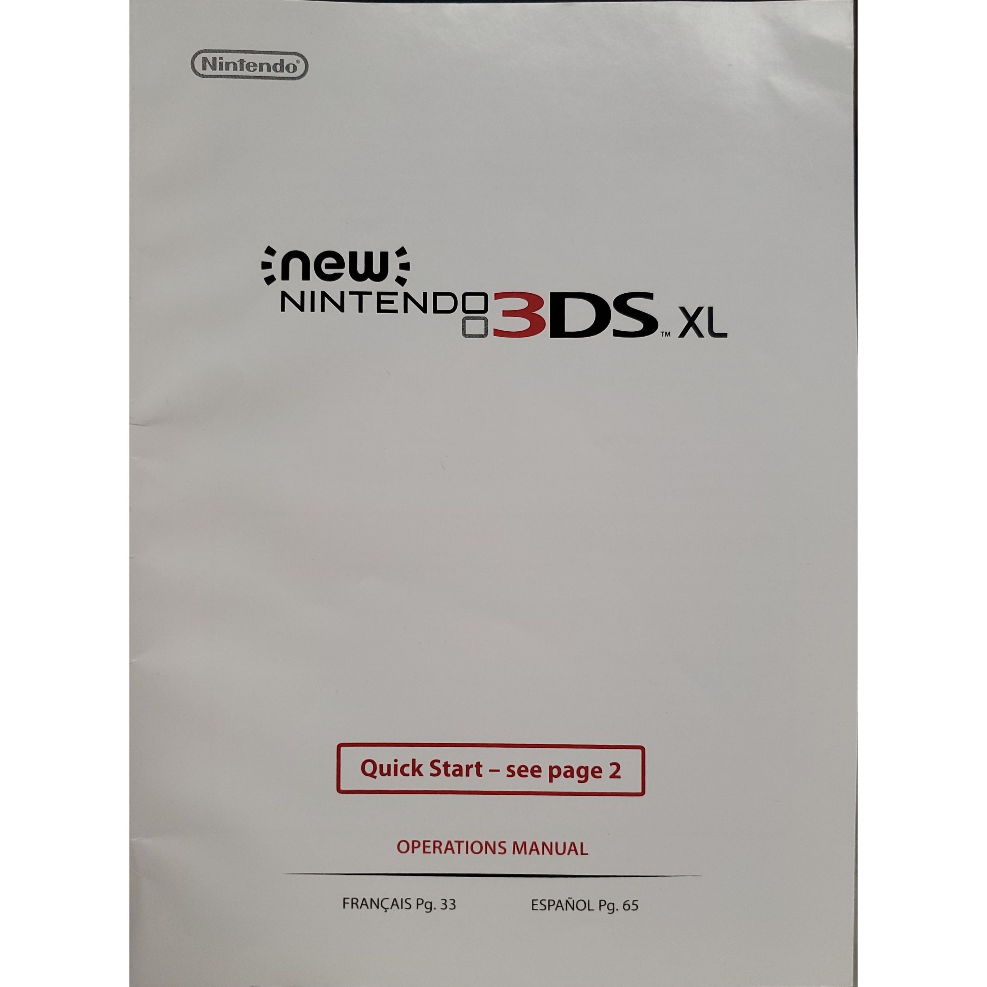 *New* Nintendo 3DS Operations Manual