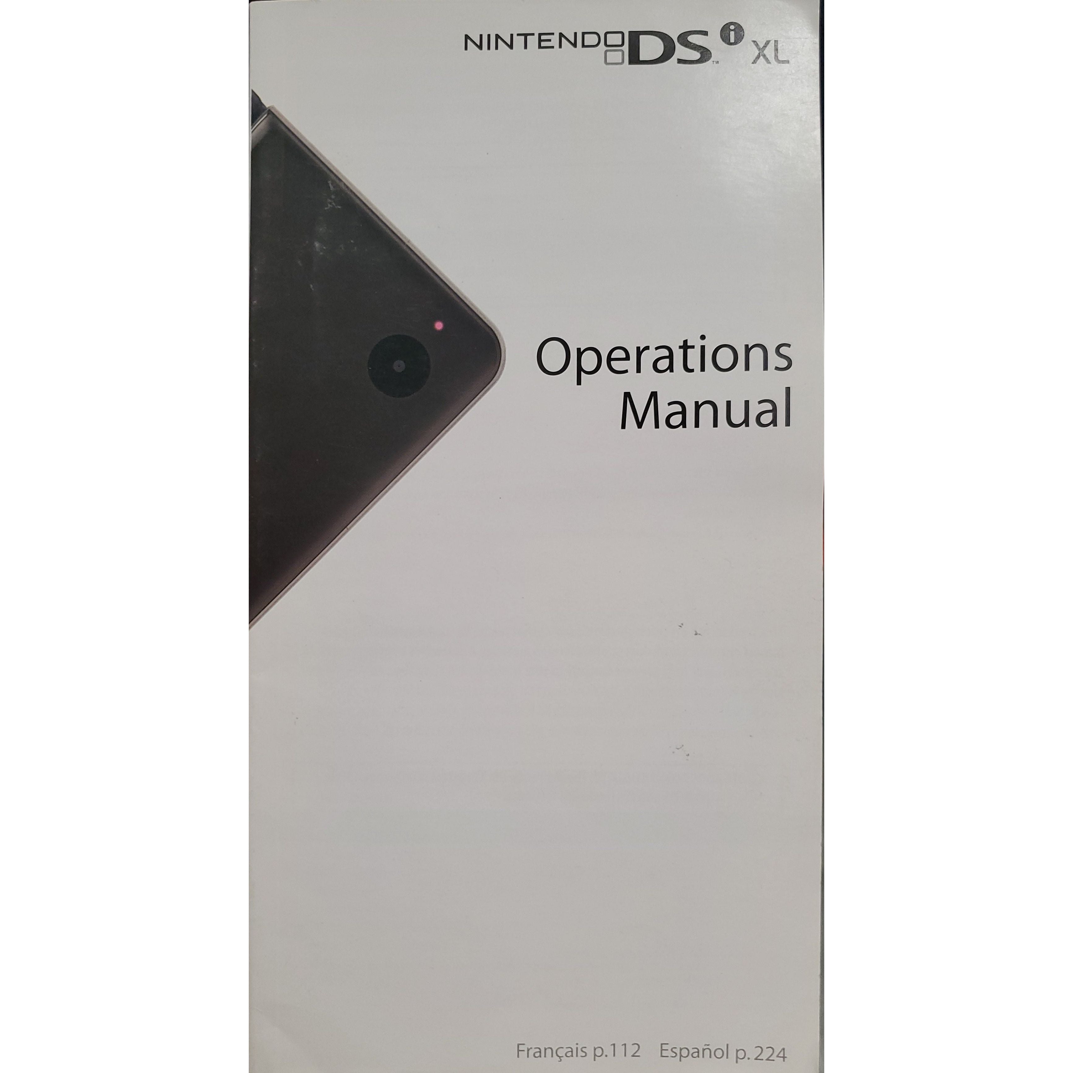 Nintendo DSi XL Operations Manual