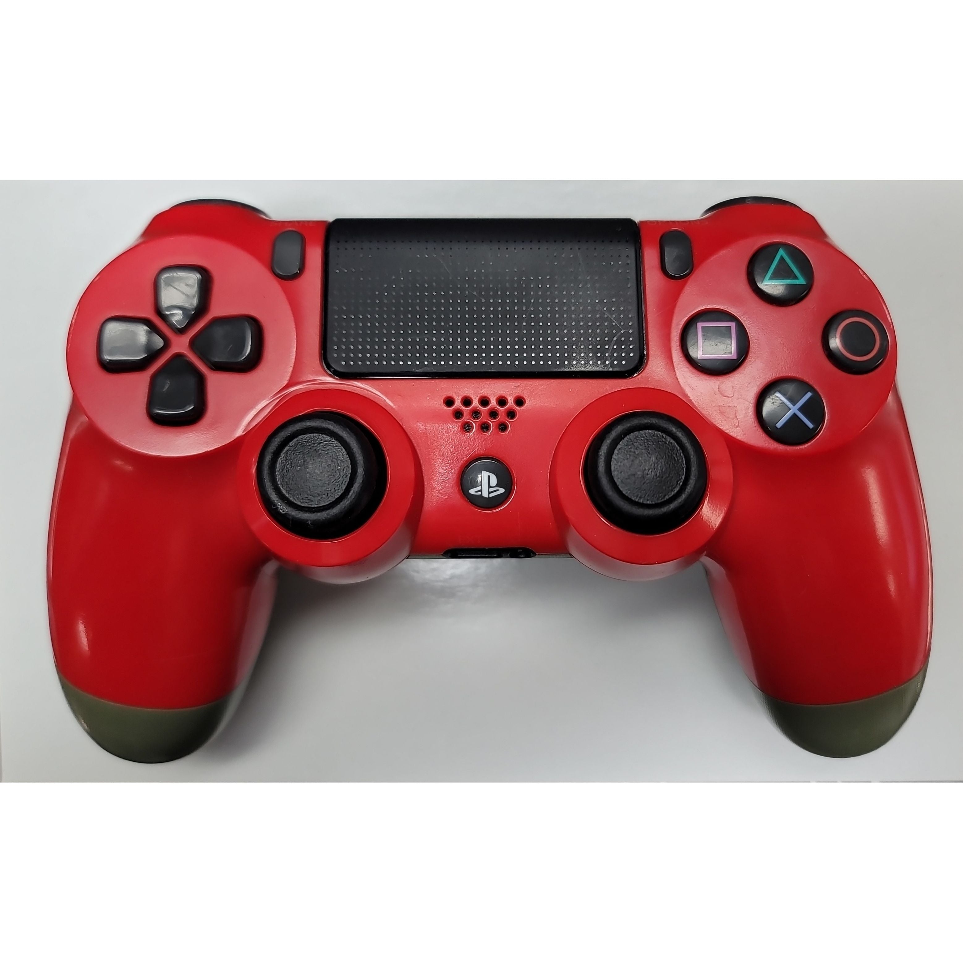 Sony Branded DualShock 4 PS4 Wireless Controller (Used / Red / Green)