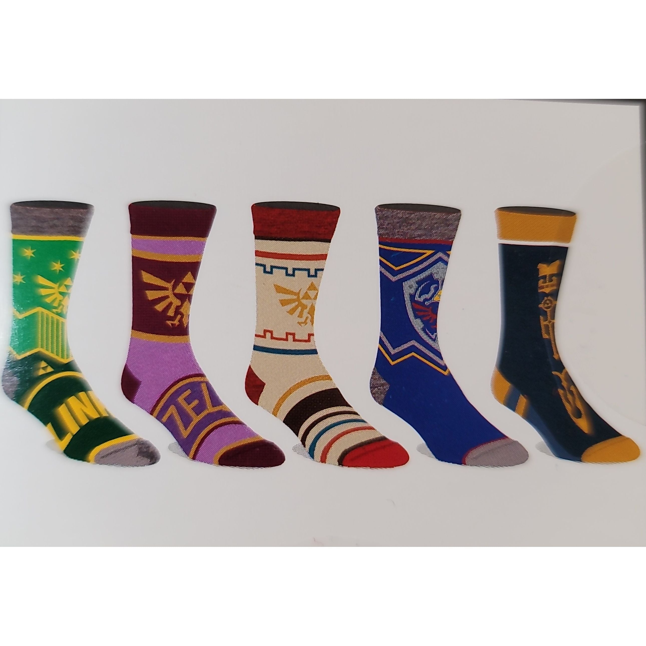 The Legend of Zelda Casual Crew Socks - 5 Pair