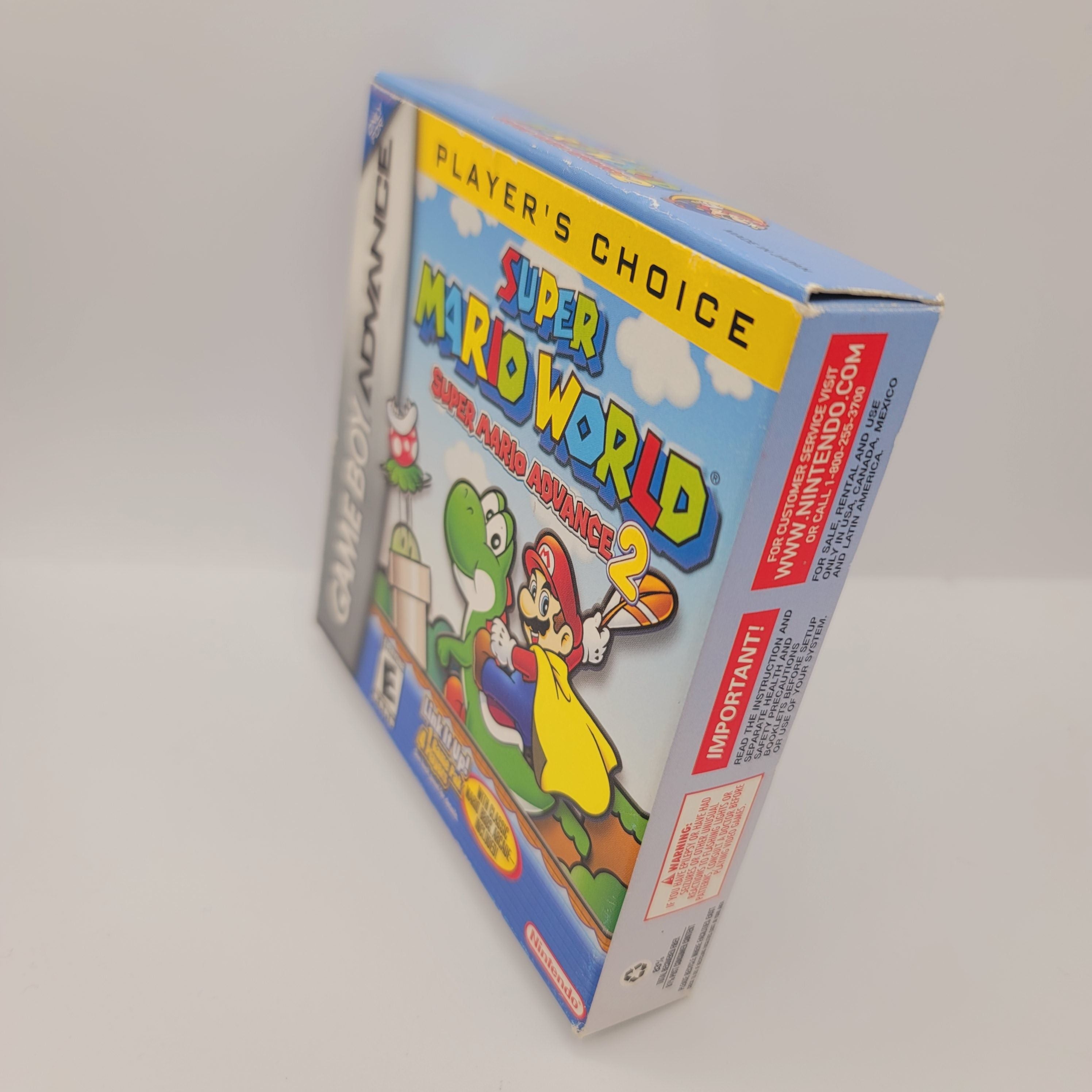GBA - Super Mario Advance 2 Super Mario World (Complete in Box / Player's Choice / A- / With Manual)