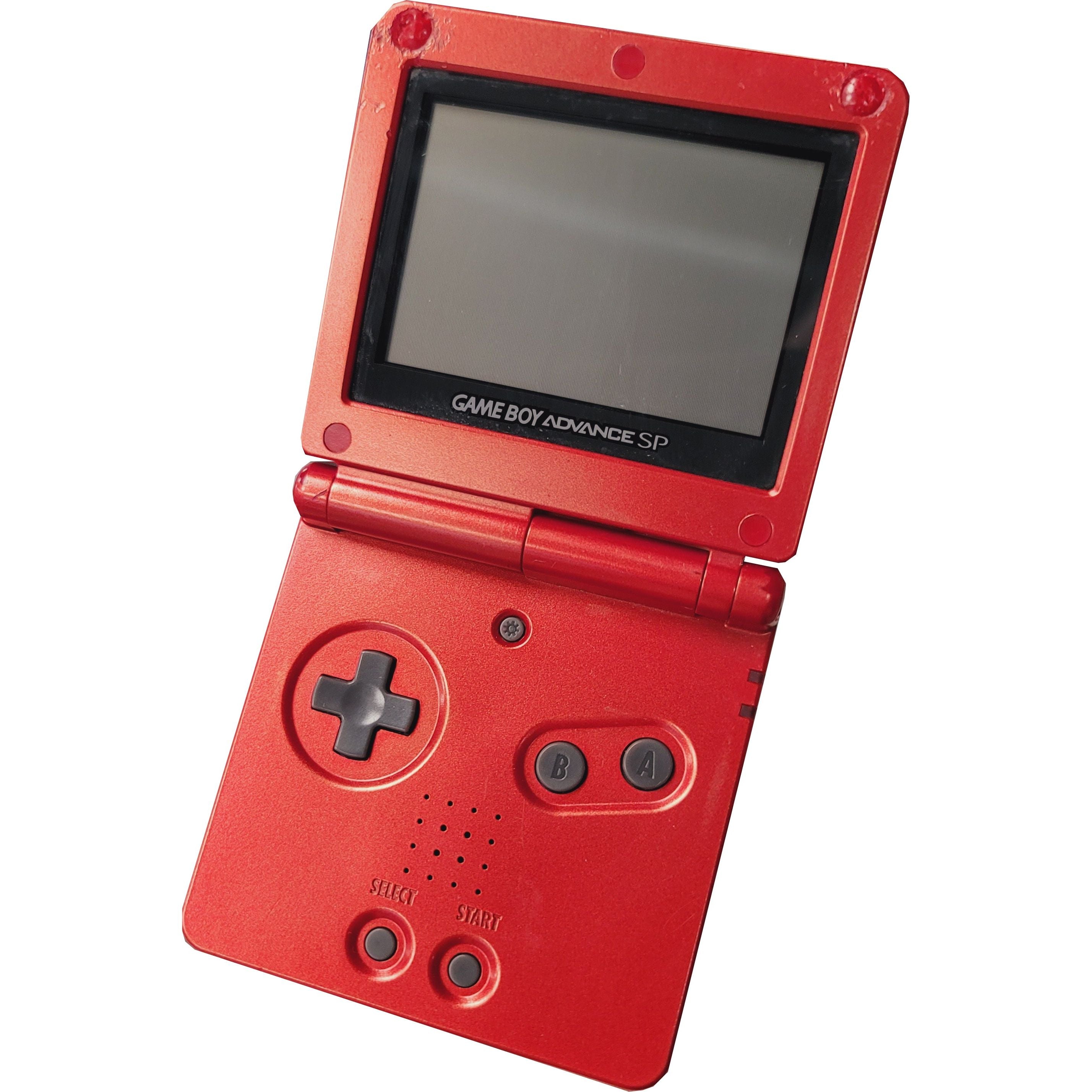 Game Boy Advance SP System (Front Lit) (Flame Red / Reduced)