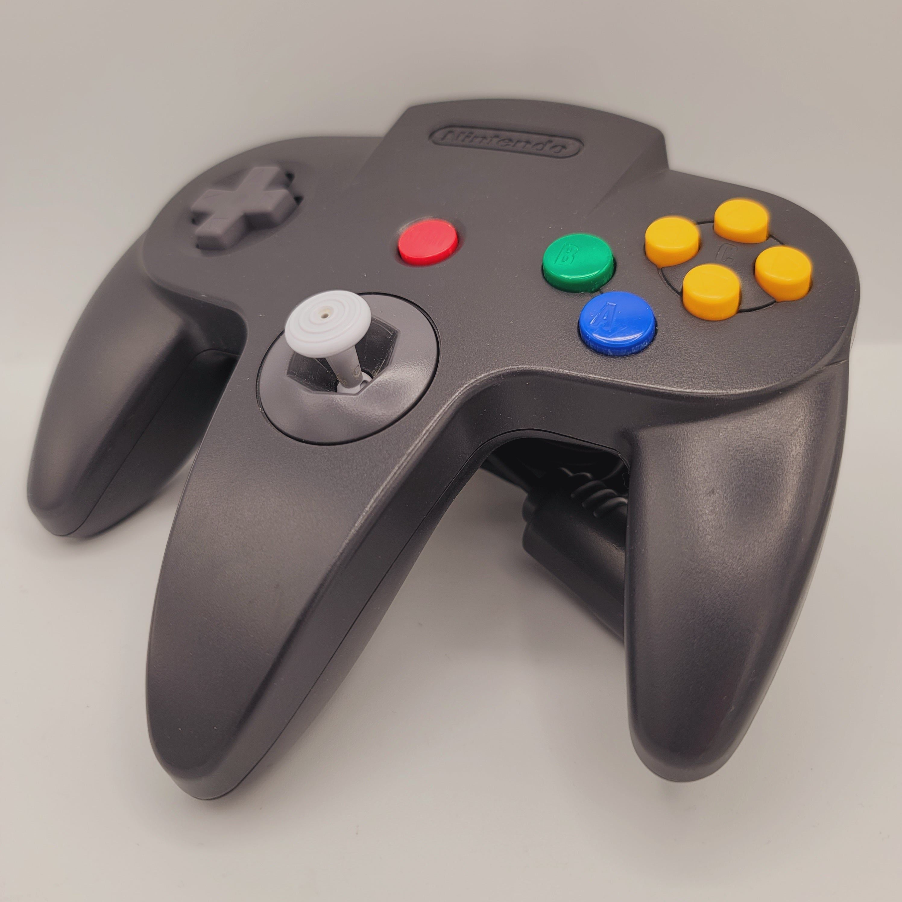 Branded Nintendo 64 Controller (Complete in Box / Black / No Manual)