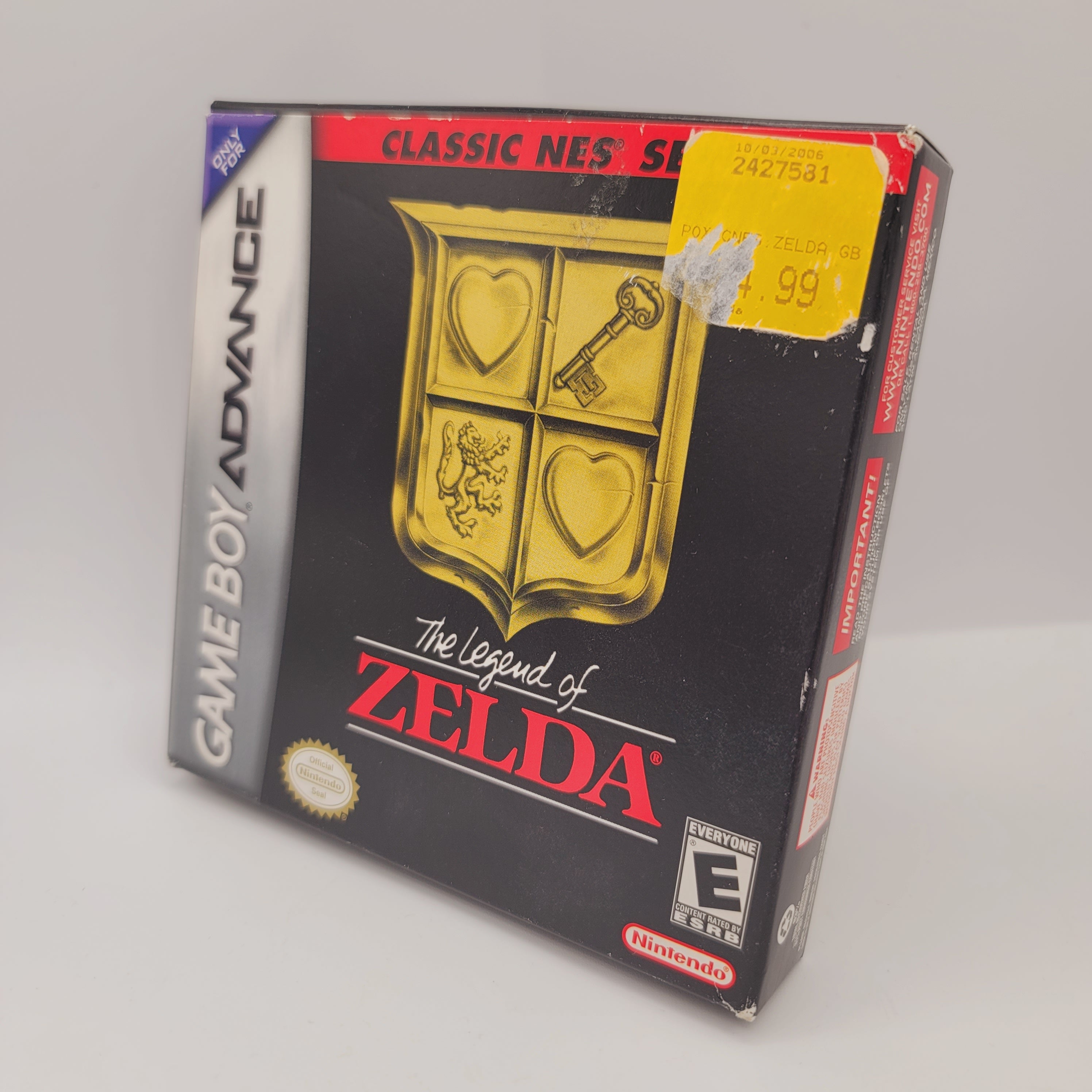 GBA - Classic NES Series The Legend of Zelda (Complete in Box / B / With Manual)