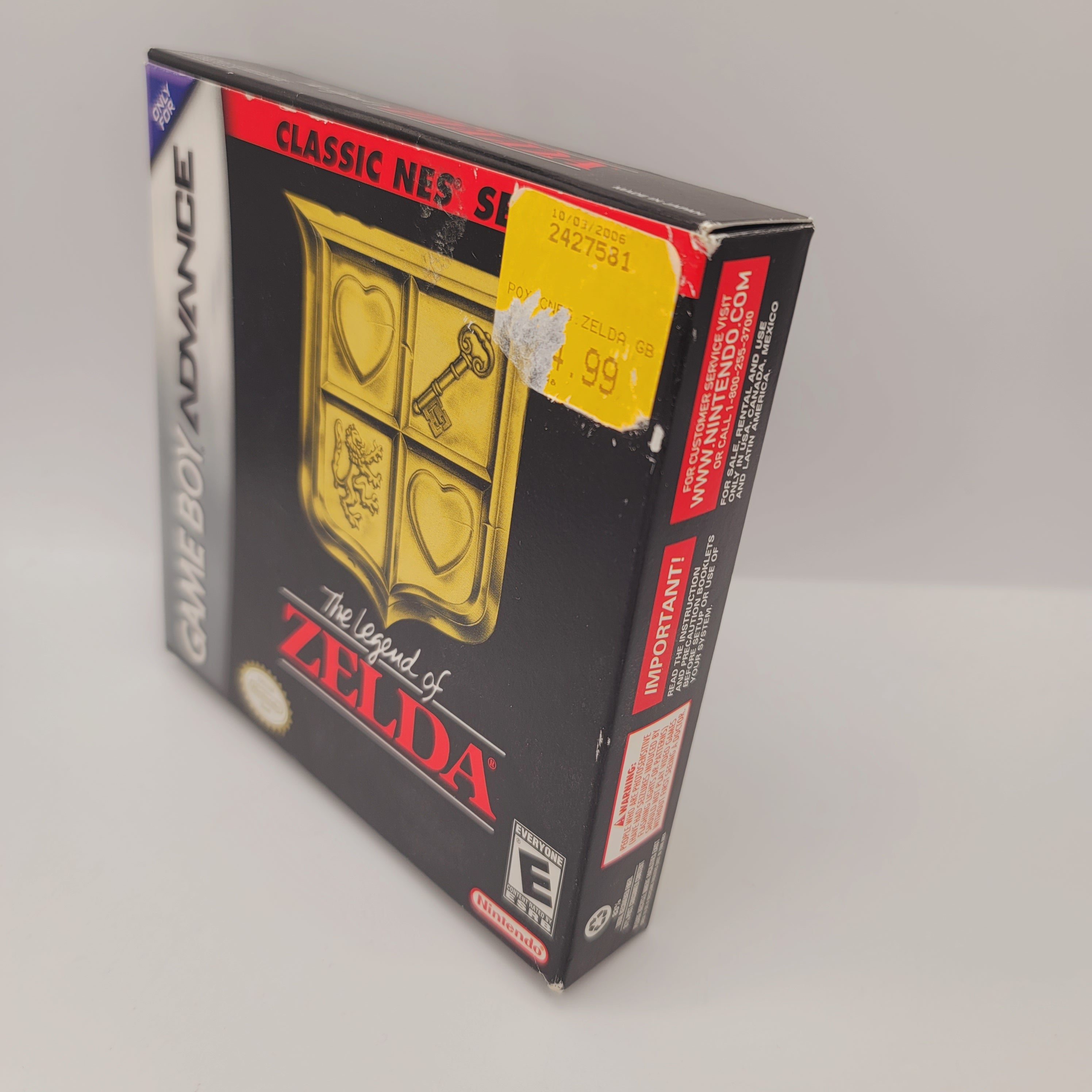 GBA - Classic NES Series The Legend of Zelda (Complete in Box / B / With Manual)