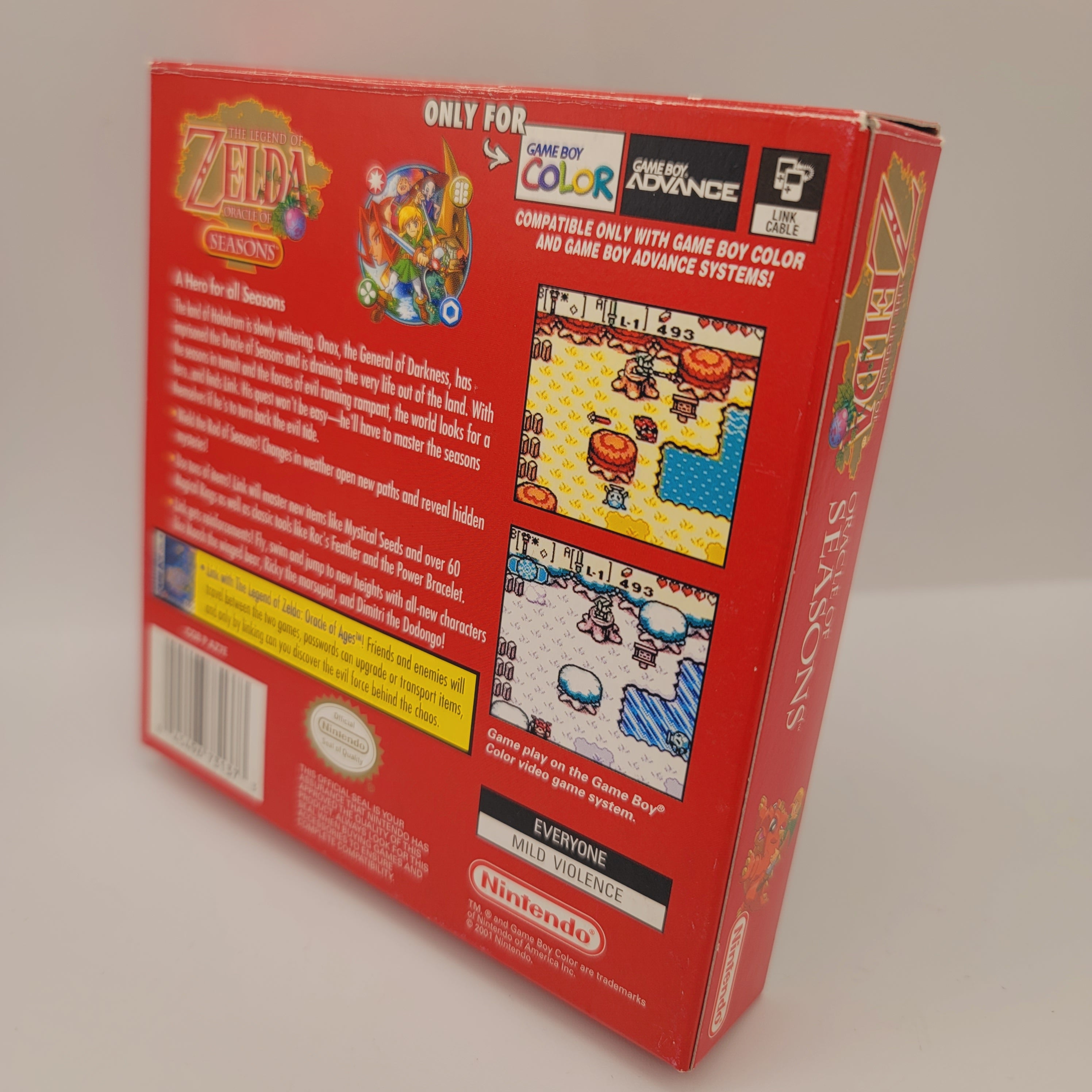GBC - Legend Of Zelda Oracle Of Seasons (Complete in Box / A / With Manual)