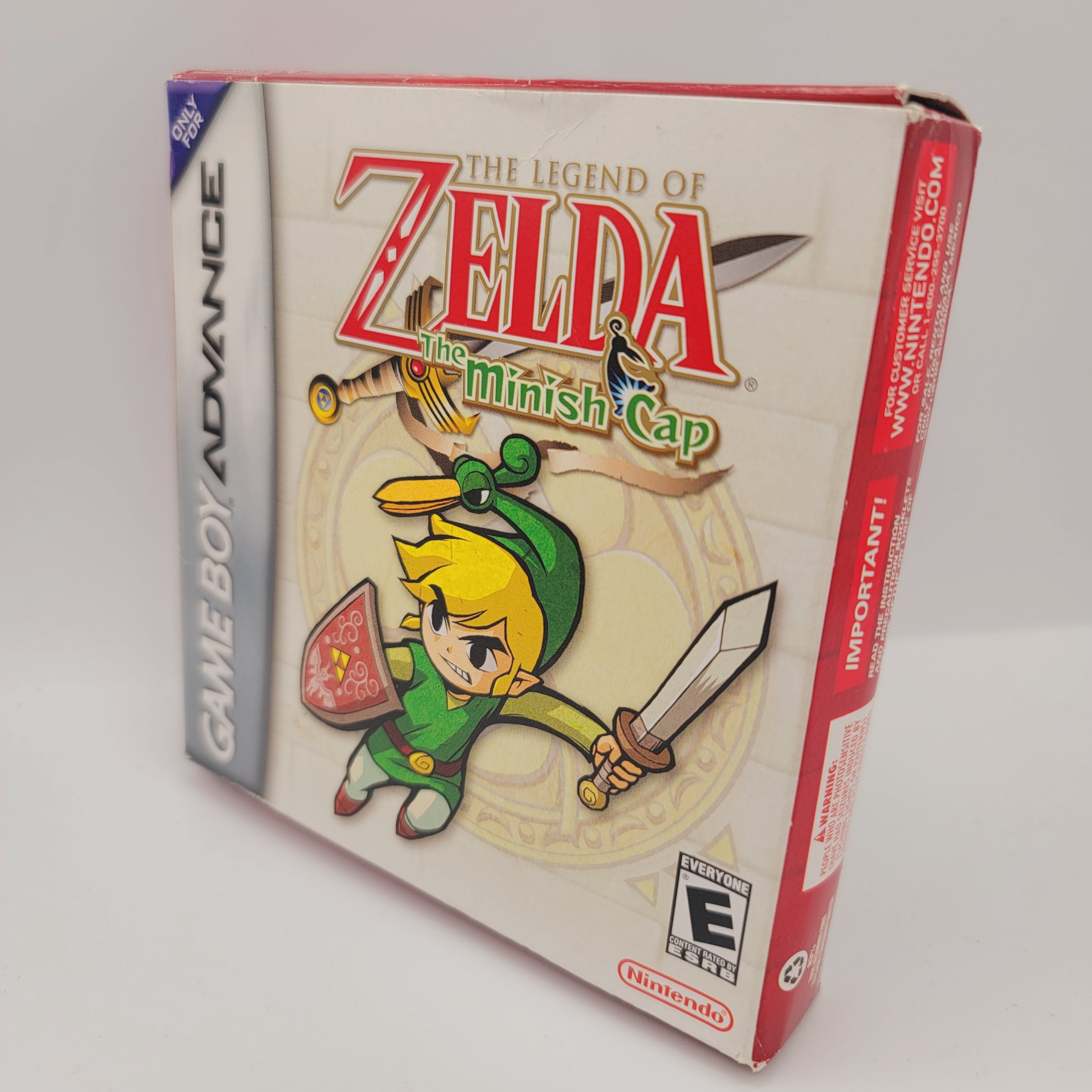 GBA The Legend of Zelda The Minish Cap (Complete in Box B With M