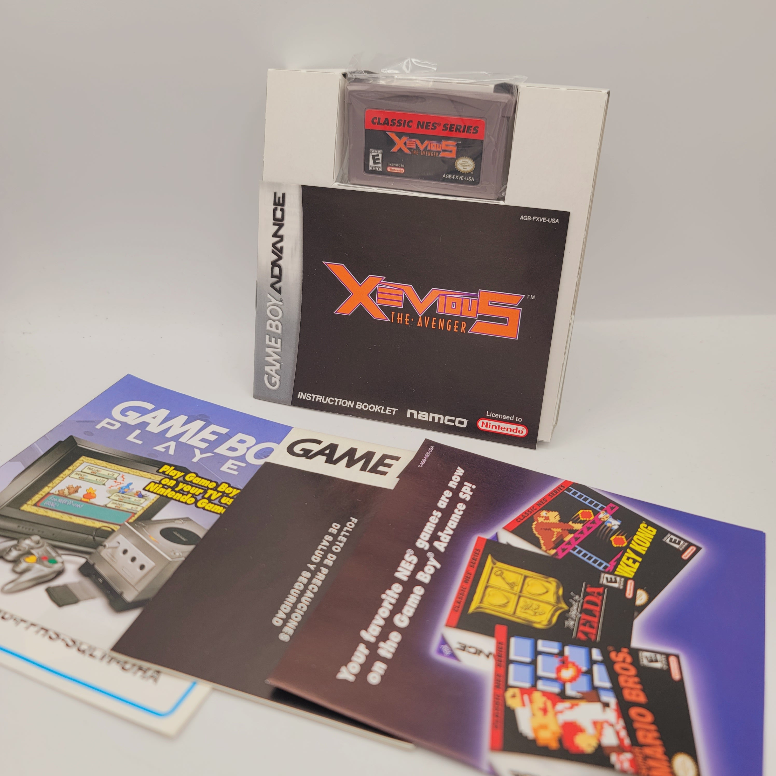 GBA - Classic NES Series Xevious The Avenger (Complete in Box / A- / With Manual)