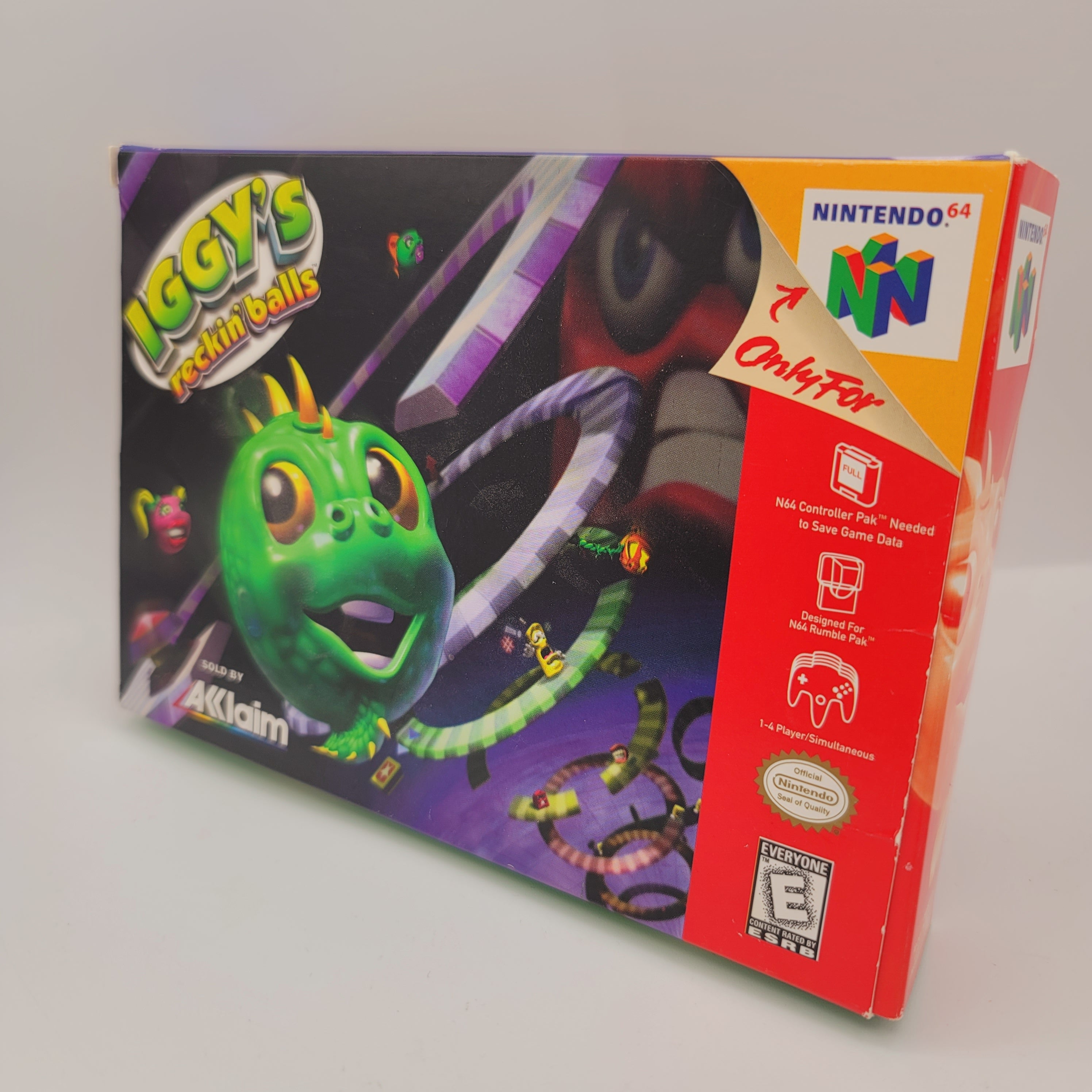 N64 - Iggy's Reckin Balls (Complete in Box / A- / With Manual)