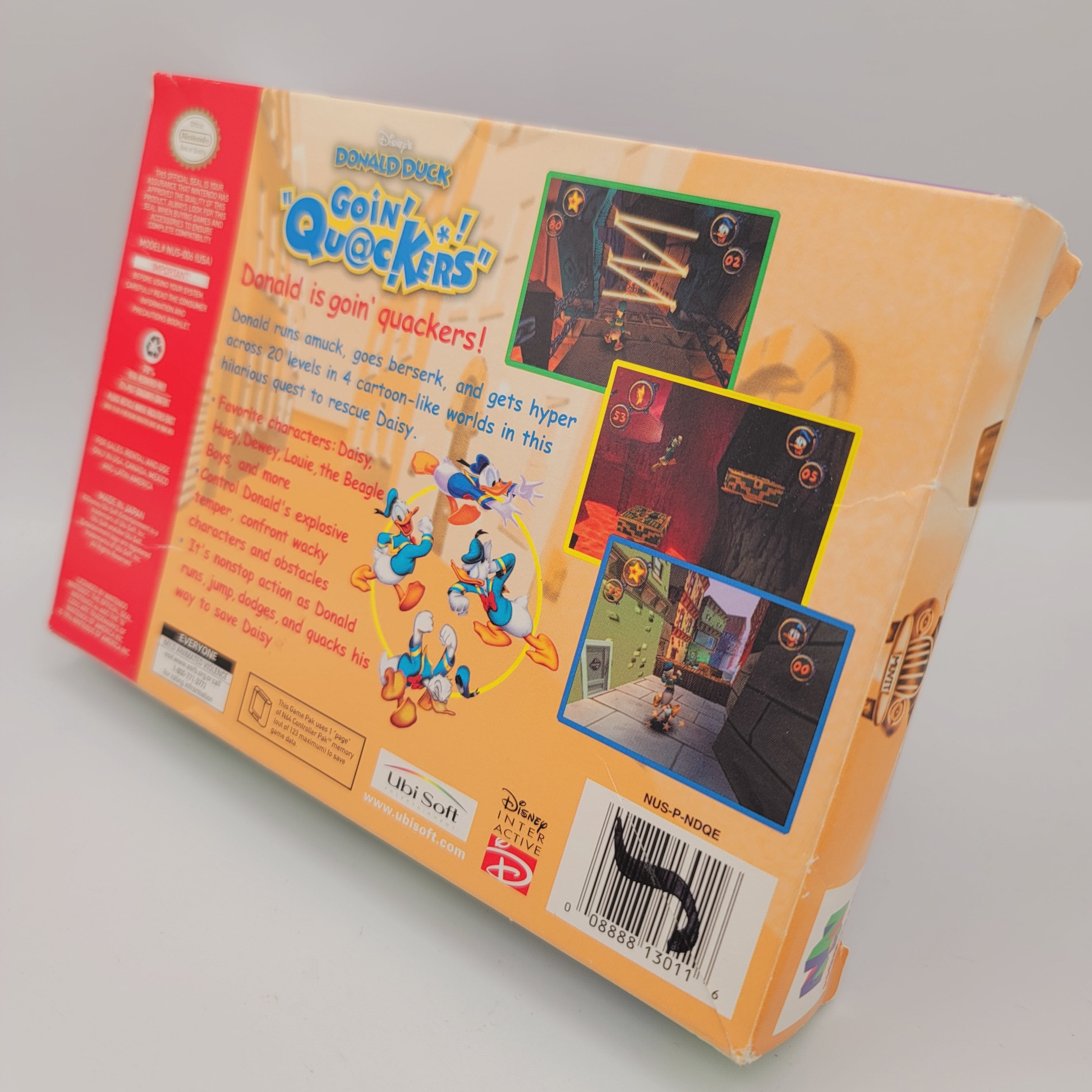 N64 - Disney's Donald Duck: Goin' Quackers (Complete in Box / B+ / No Manual)