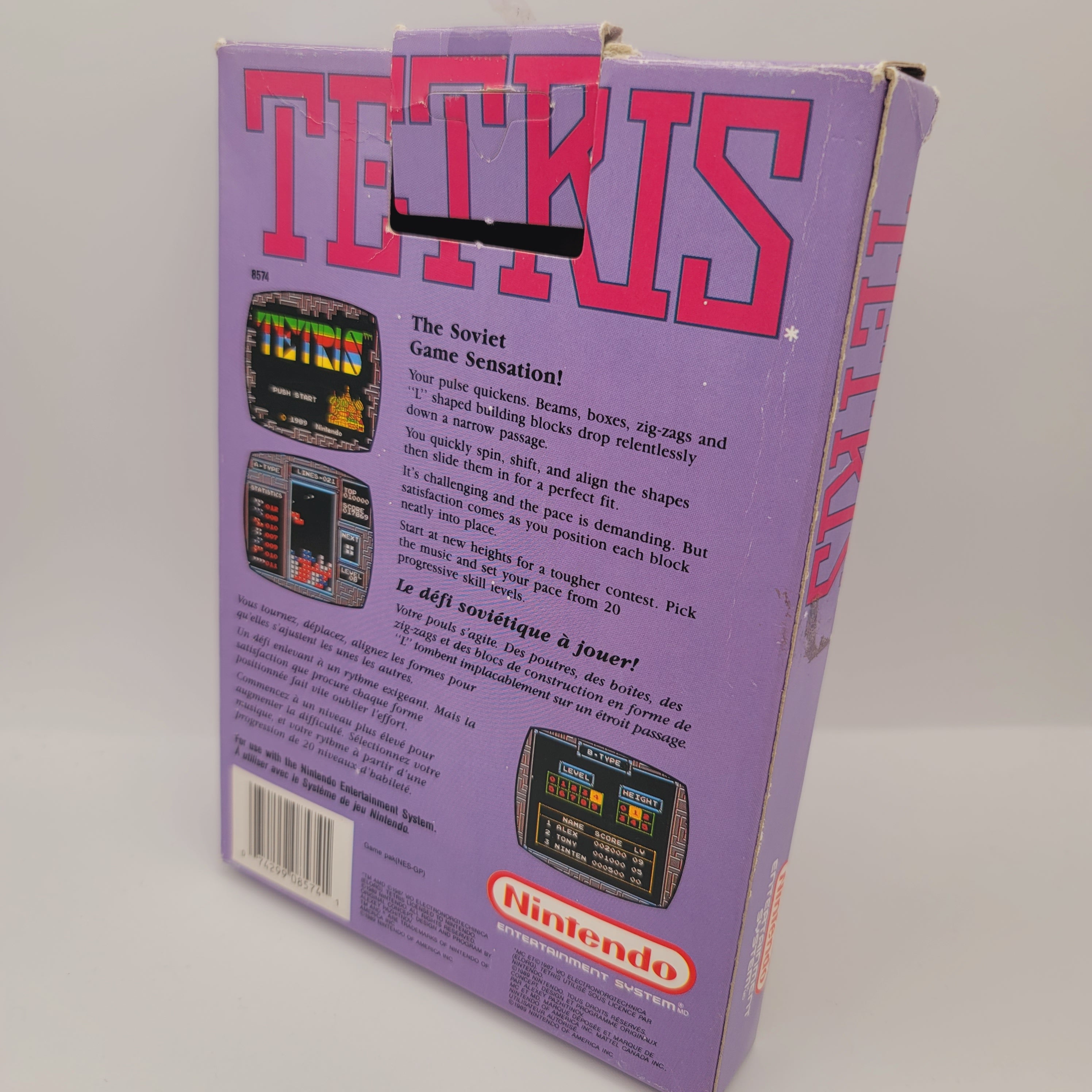 NES - Tetris (Complete In Box / C- / With Manual)