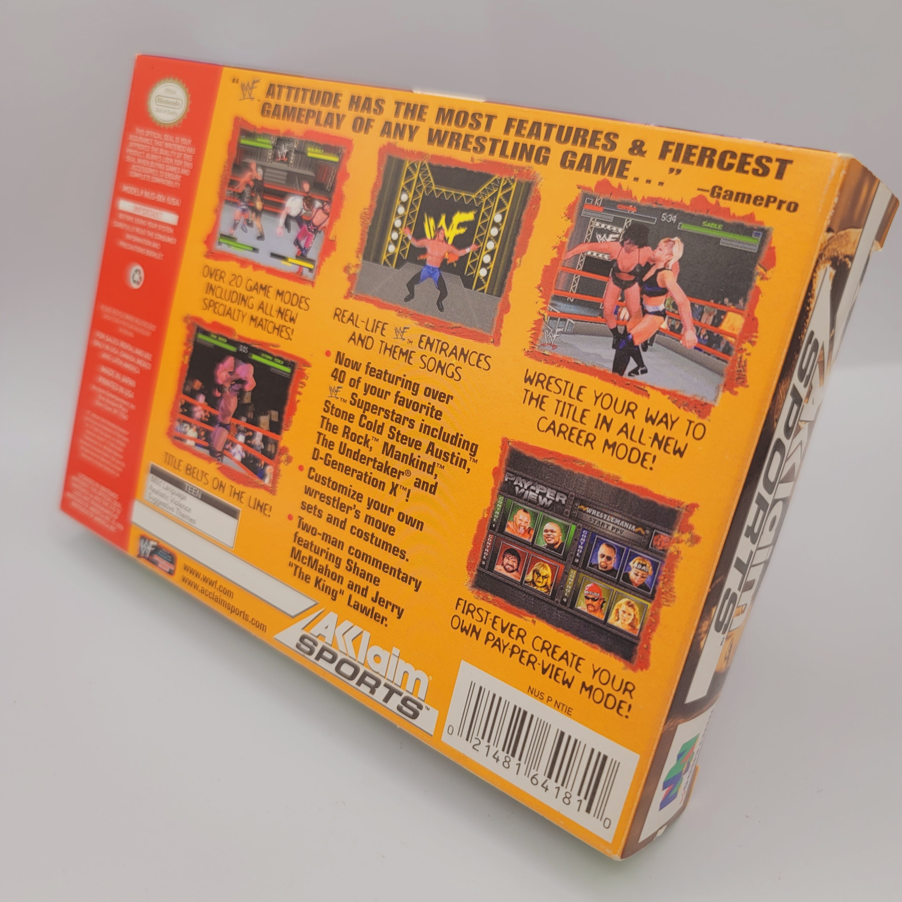 N64 - Attitude WWF (Complet dans la boîte)