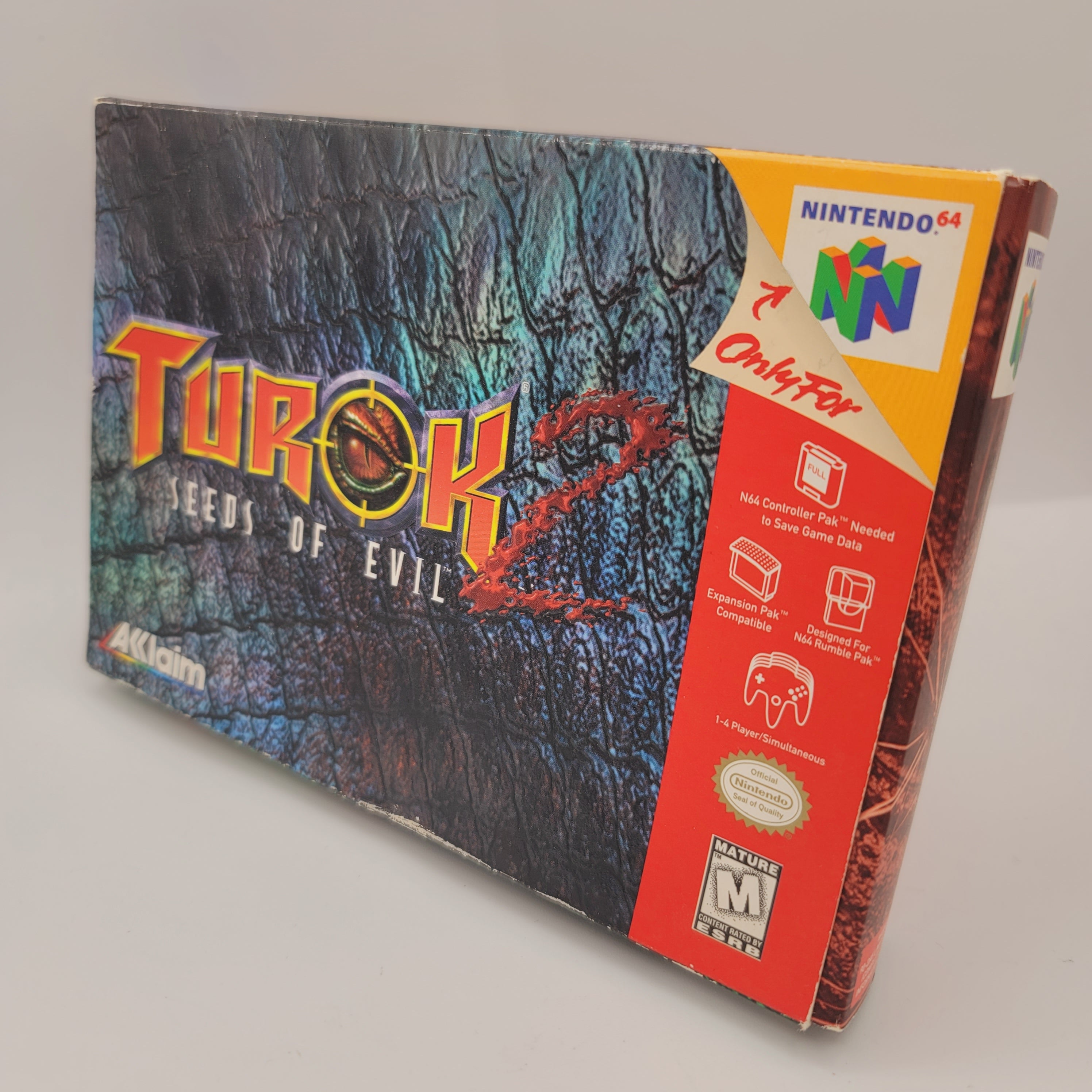 N64 - Turok 2 Seeds of Evil (Complete in Box / A- / With Manual)