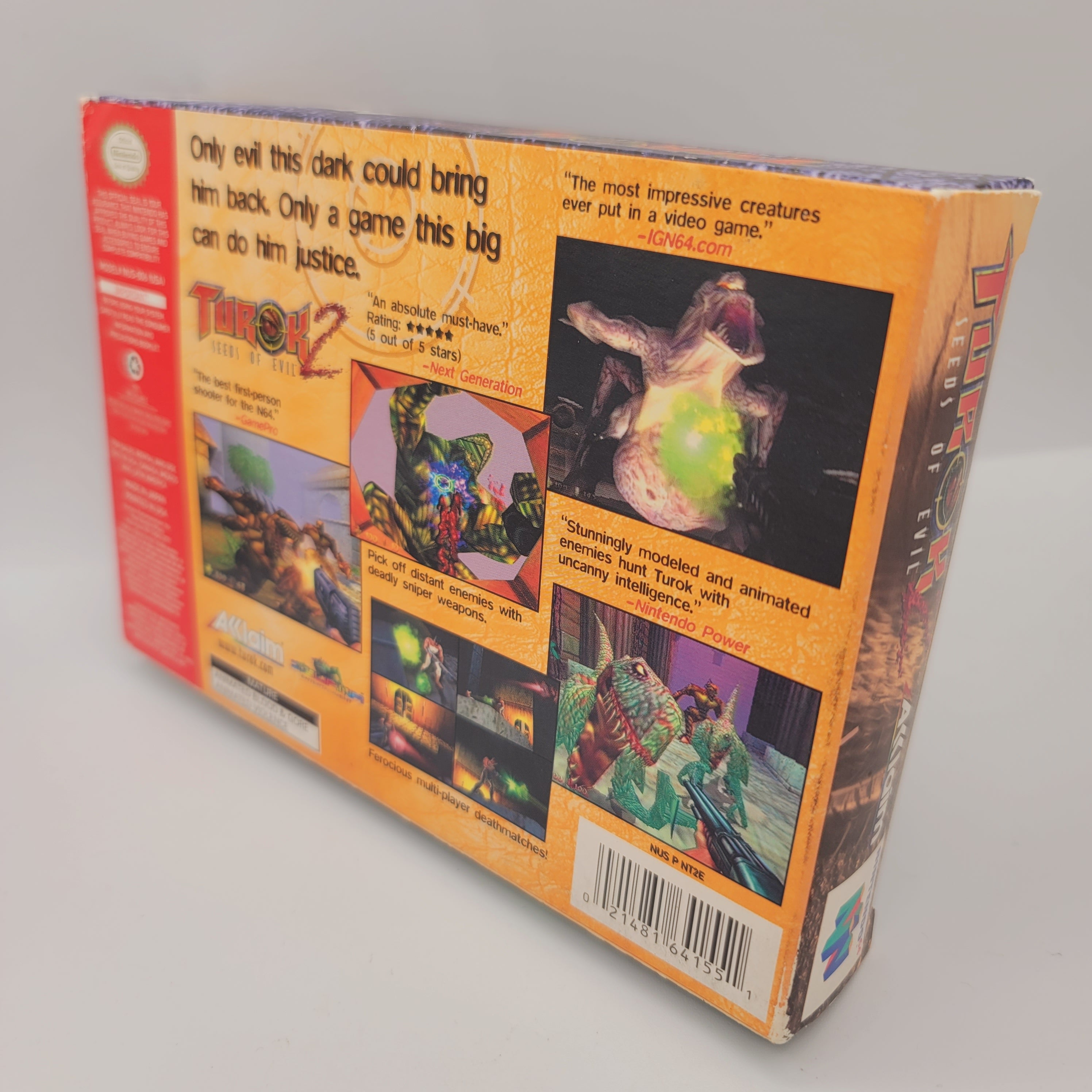 N64 - Turok 2 Seeds of Evil (Complete in Box / A- / With Manual)