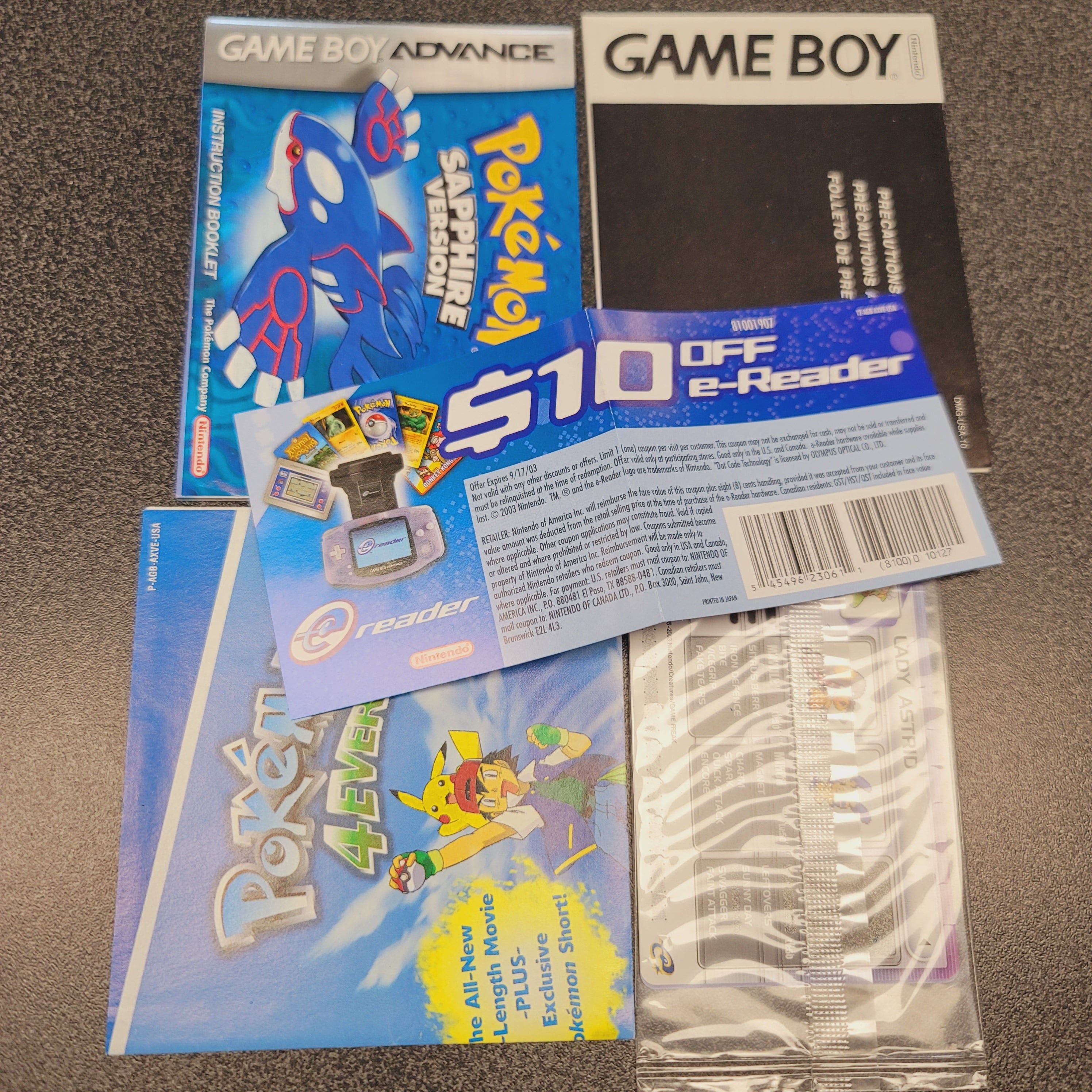 GBA - Pokemon Sapphire (Complete in Box / A- / With Manual)