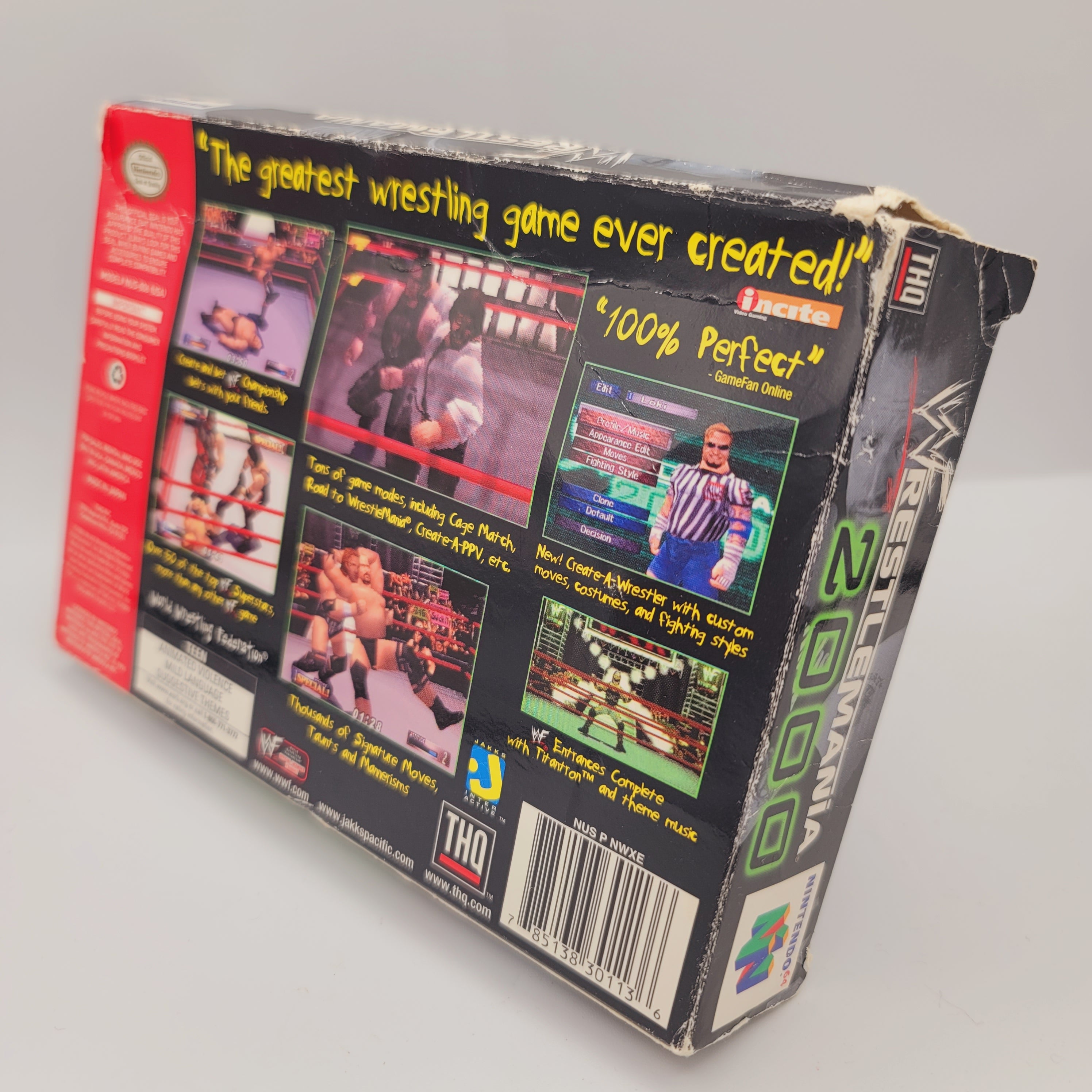 N64 - WWF Wrestlemania 2000 (Complete in Box / D / With Manual)