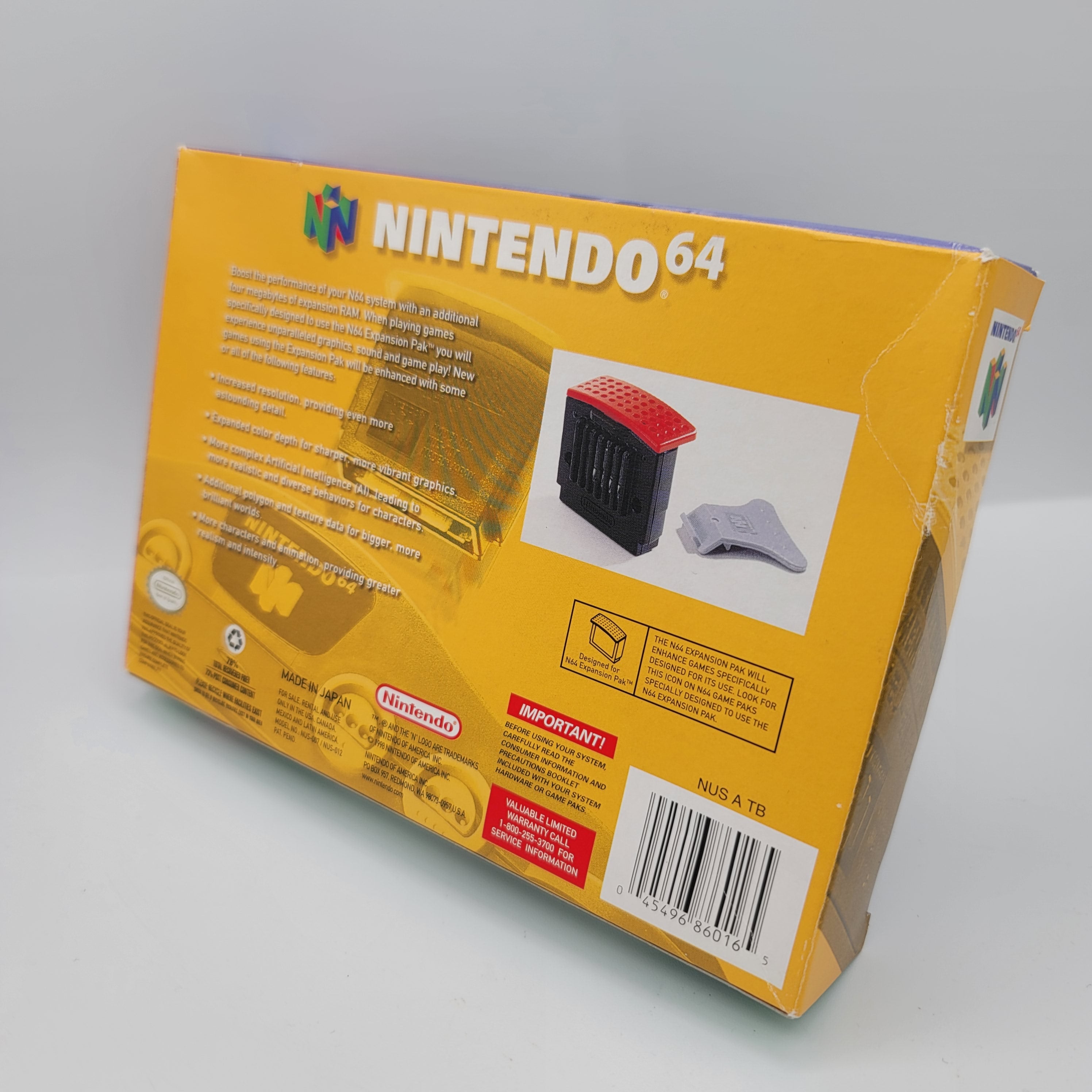 Nintendo 64 Expansion Pak (Complete in Box / A- / With Manual)