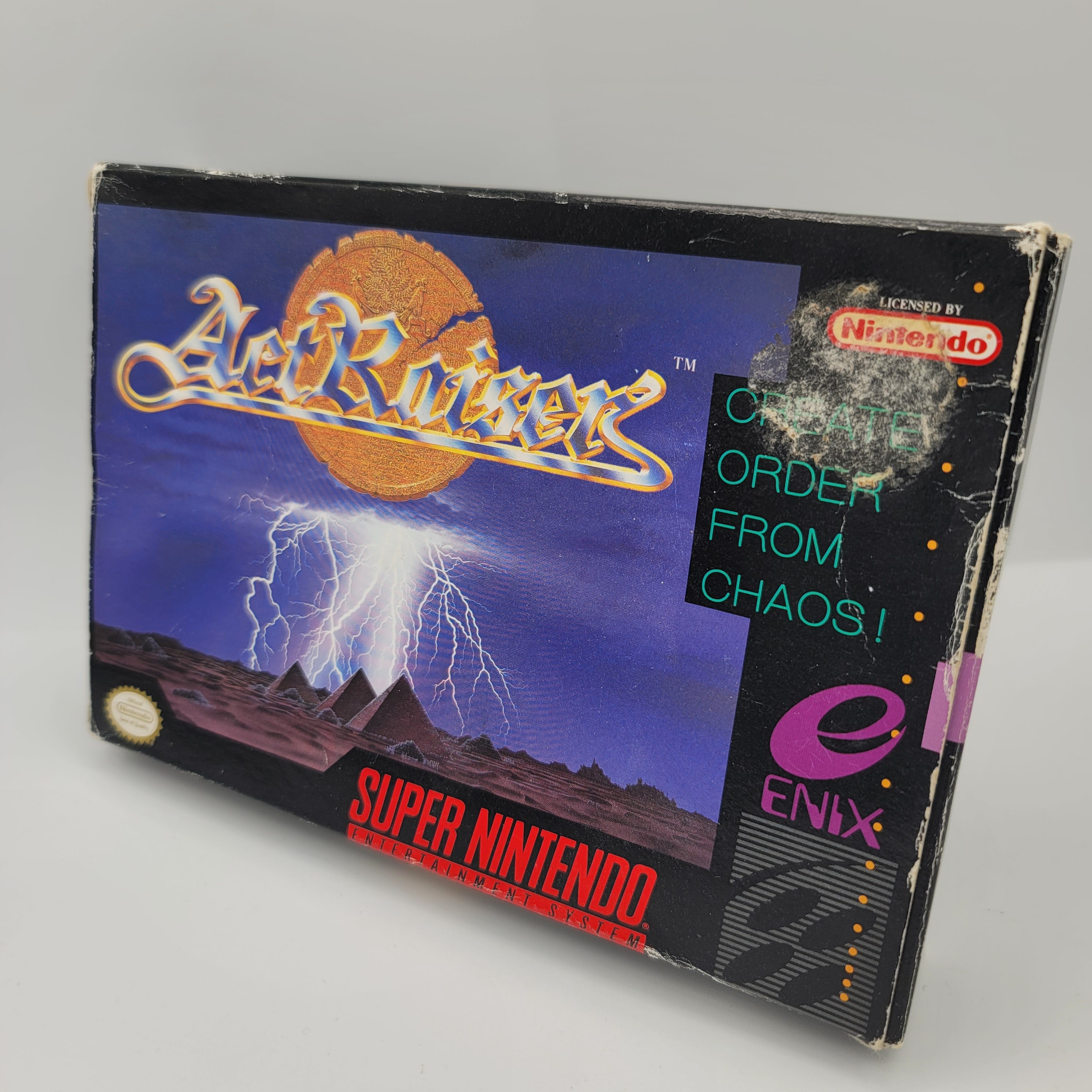 SNES - ActRaiser (Complete in Box / B- / With Manual)