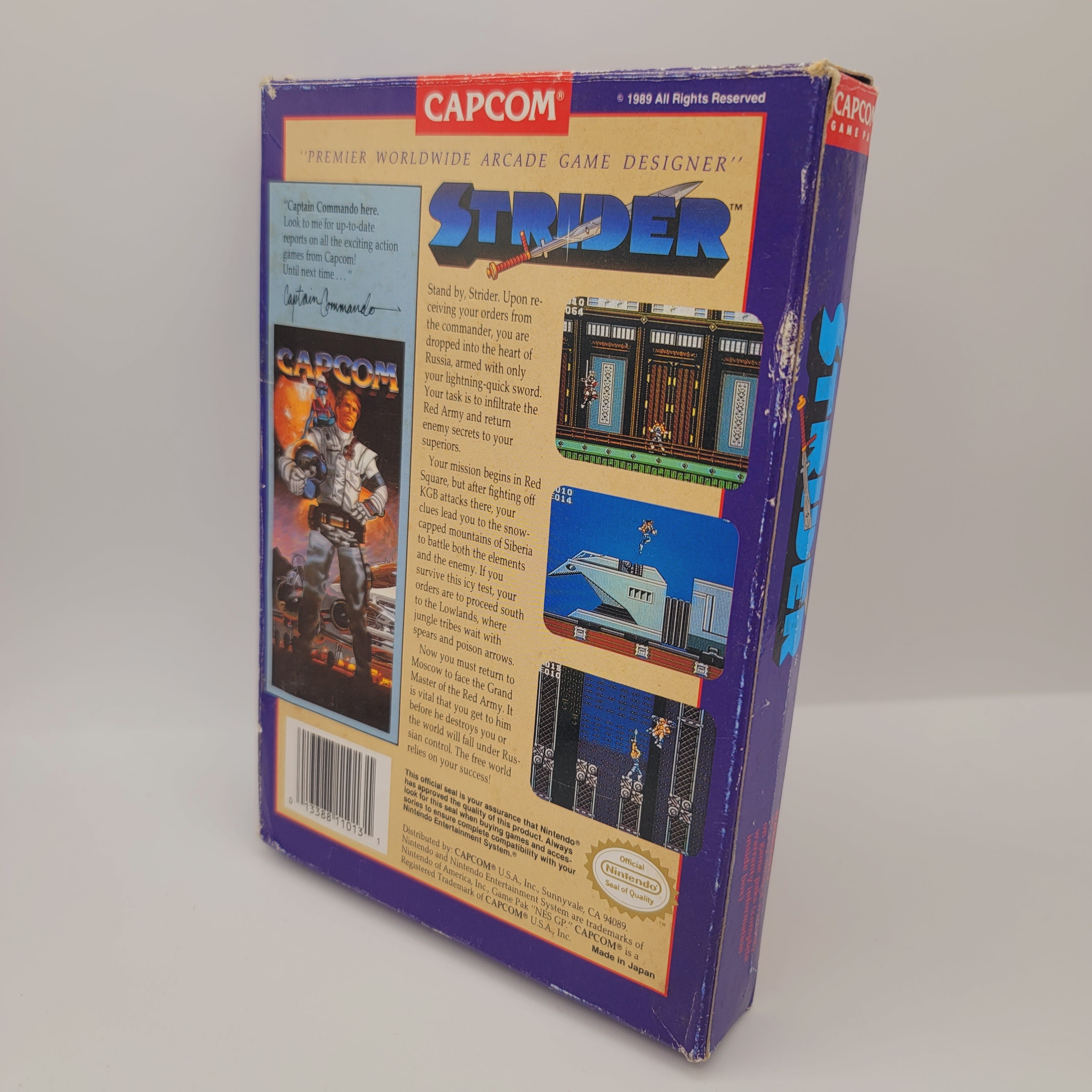 NES - Strider (Complete in Box / B / With Manual)