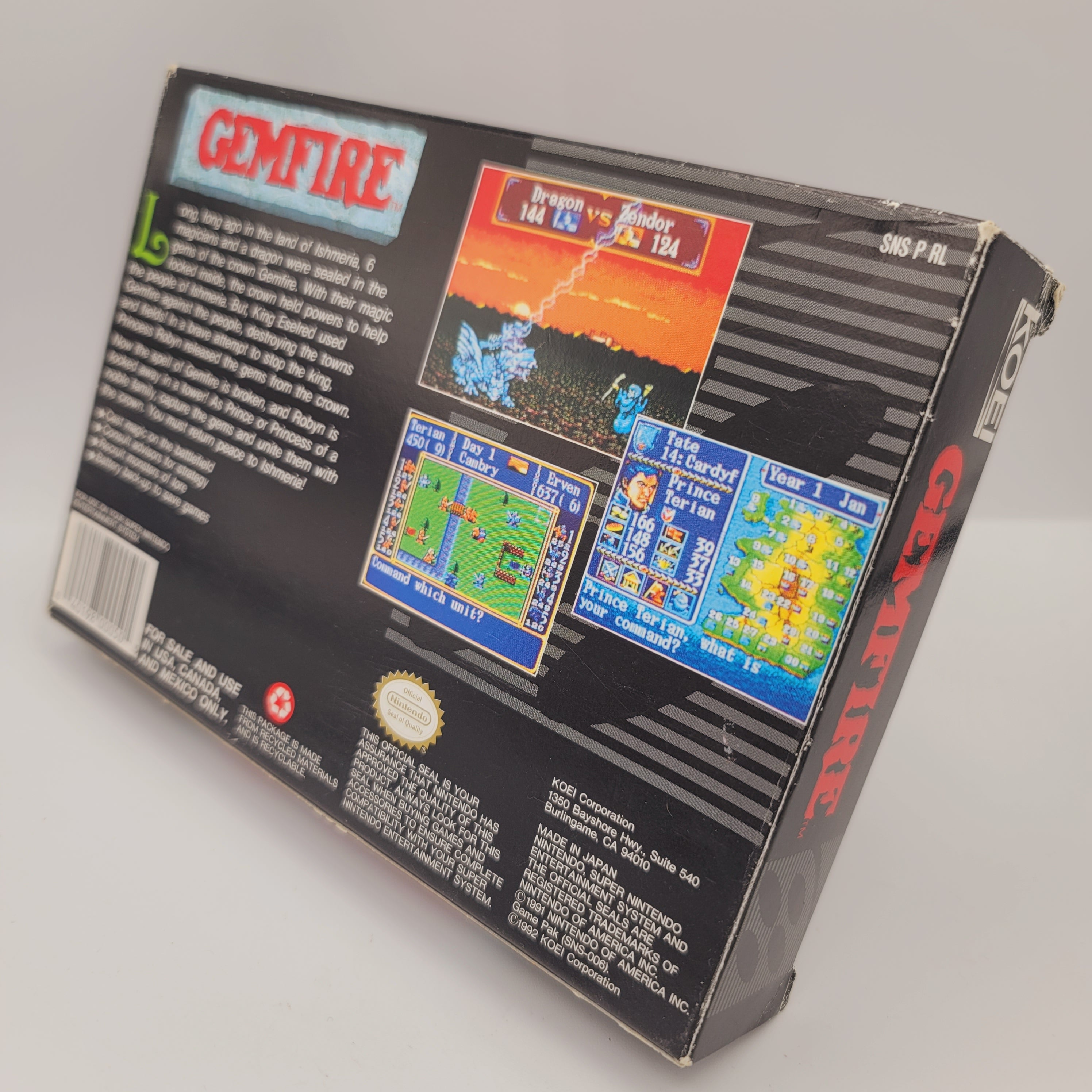 SNES - Gemfire (Complete in Box / A / With Manual / Poster)