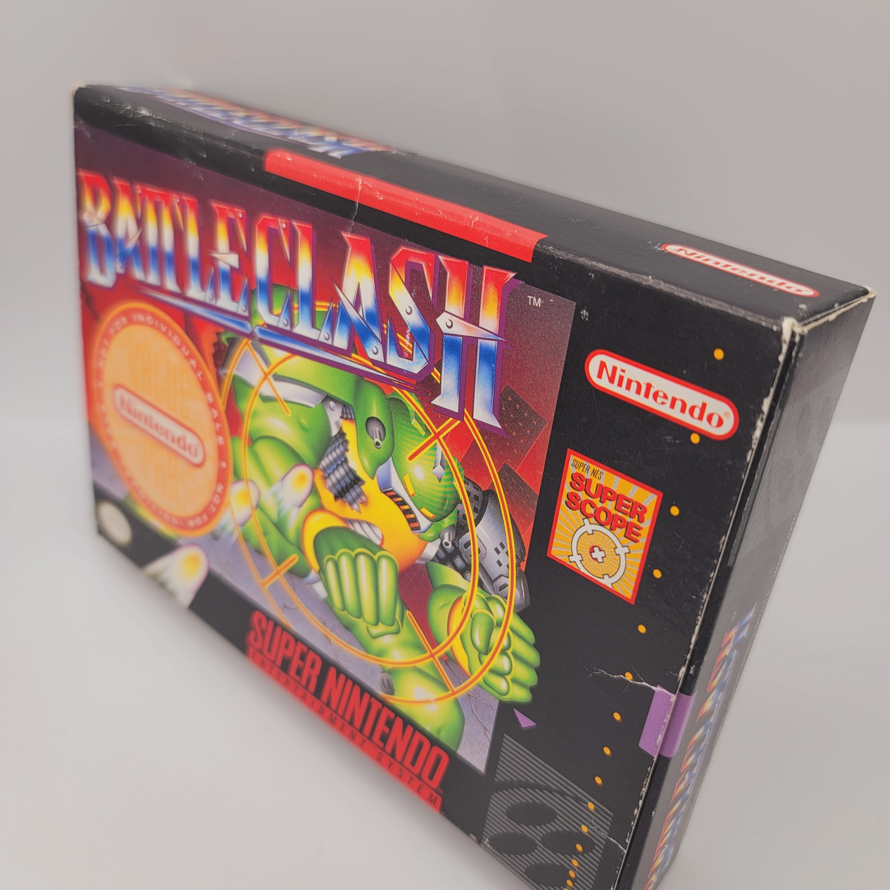 SNES - Battle Clash (Complete in Box / A- / With Manual)