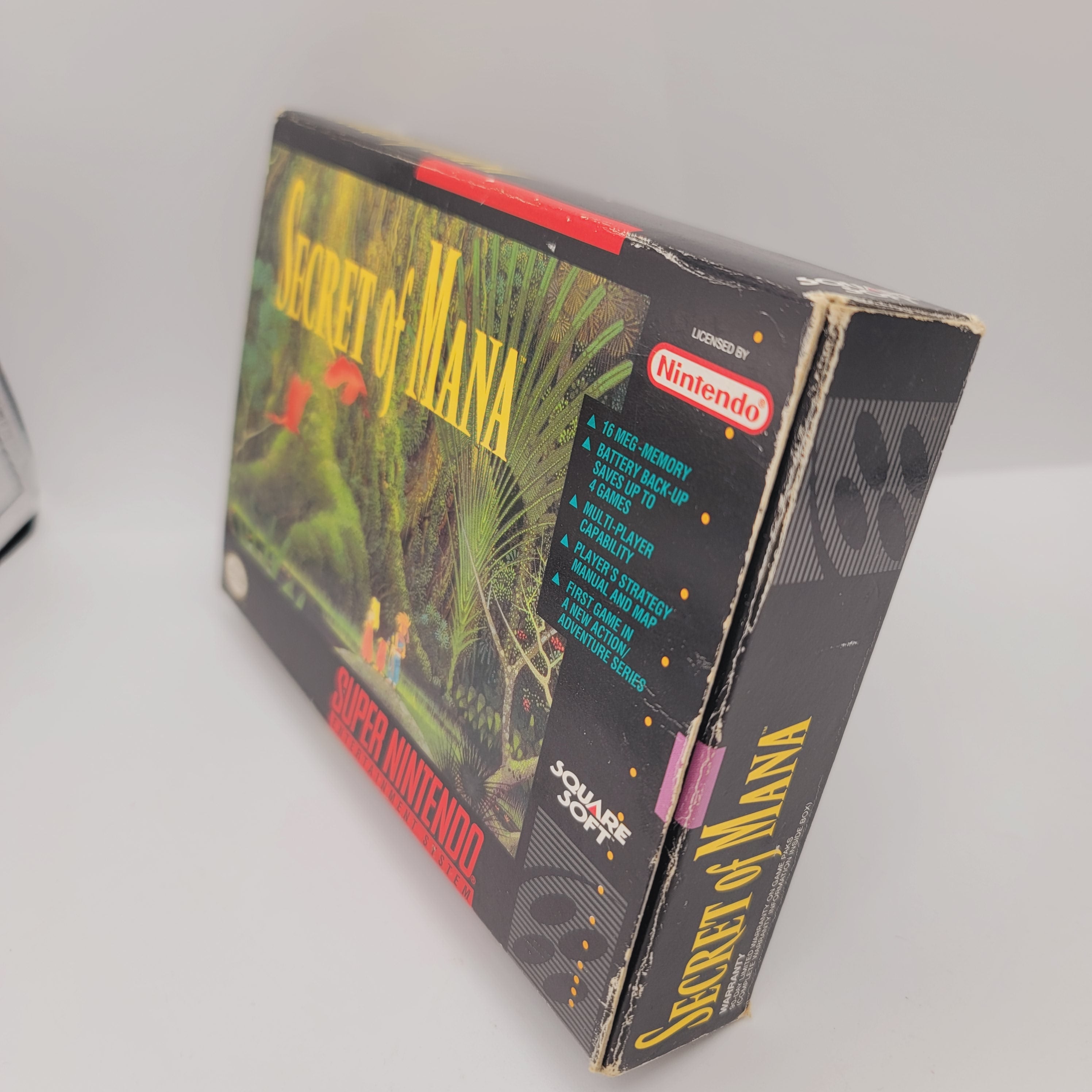 SNES - Secret of Mana (Complete in Box / A- / With Manual & Poster)