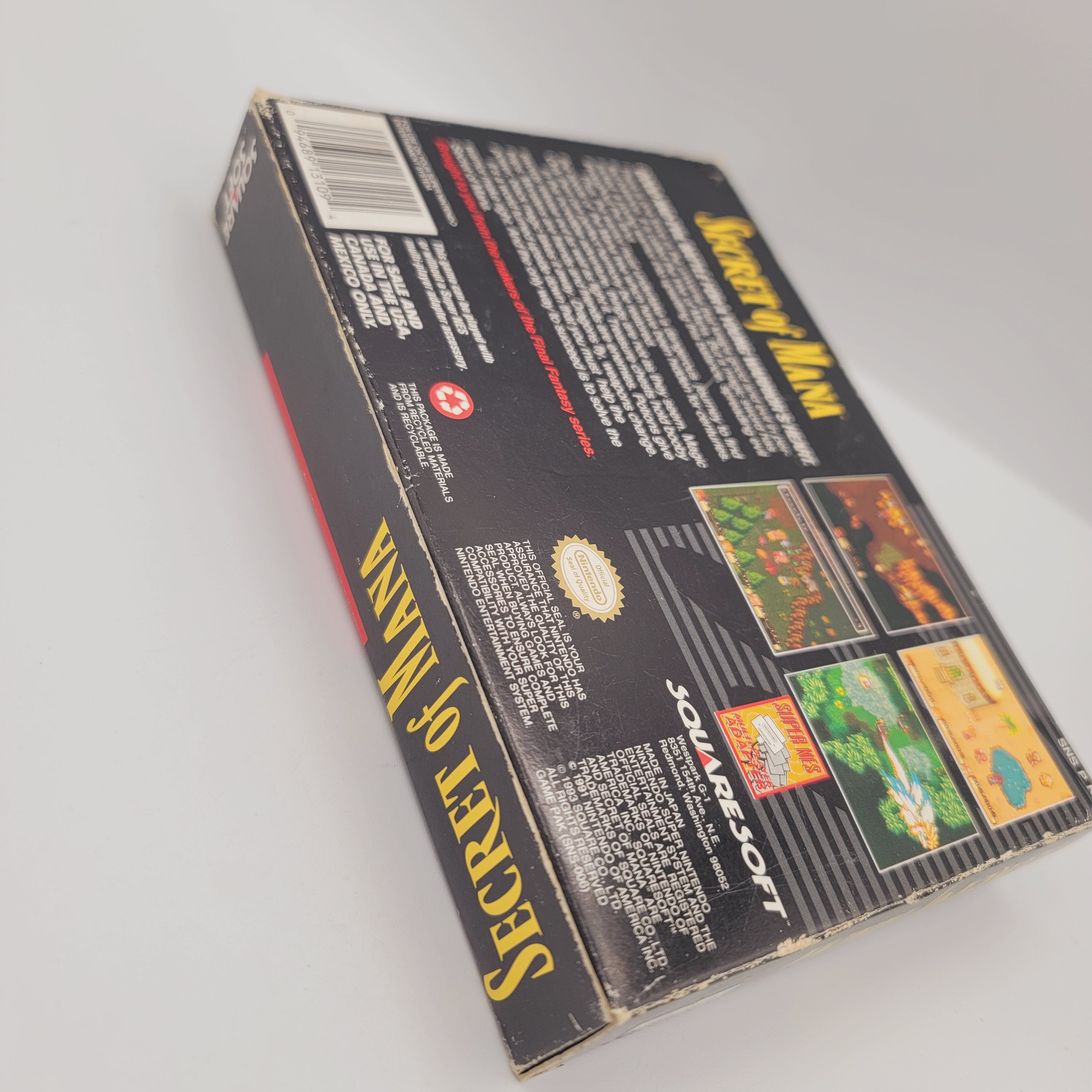 SNES - Secret of Mana (Complete in Box / A- / With Manual & Poster)