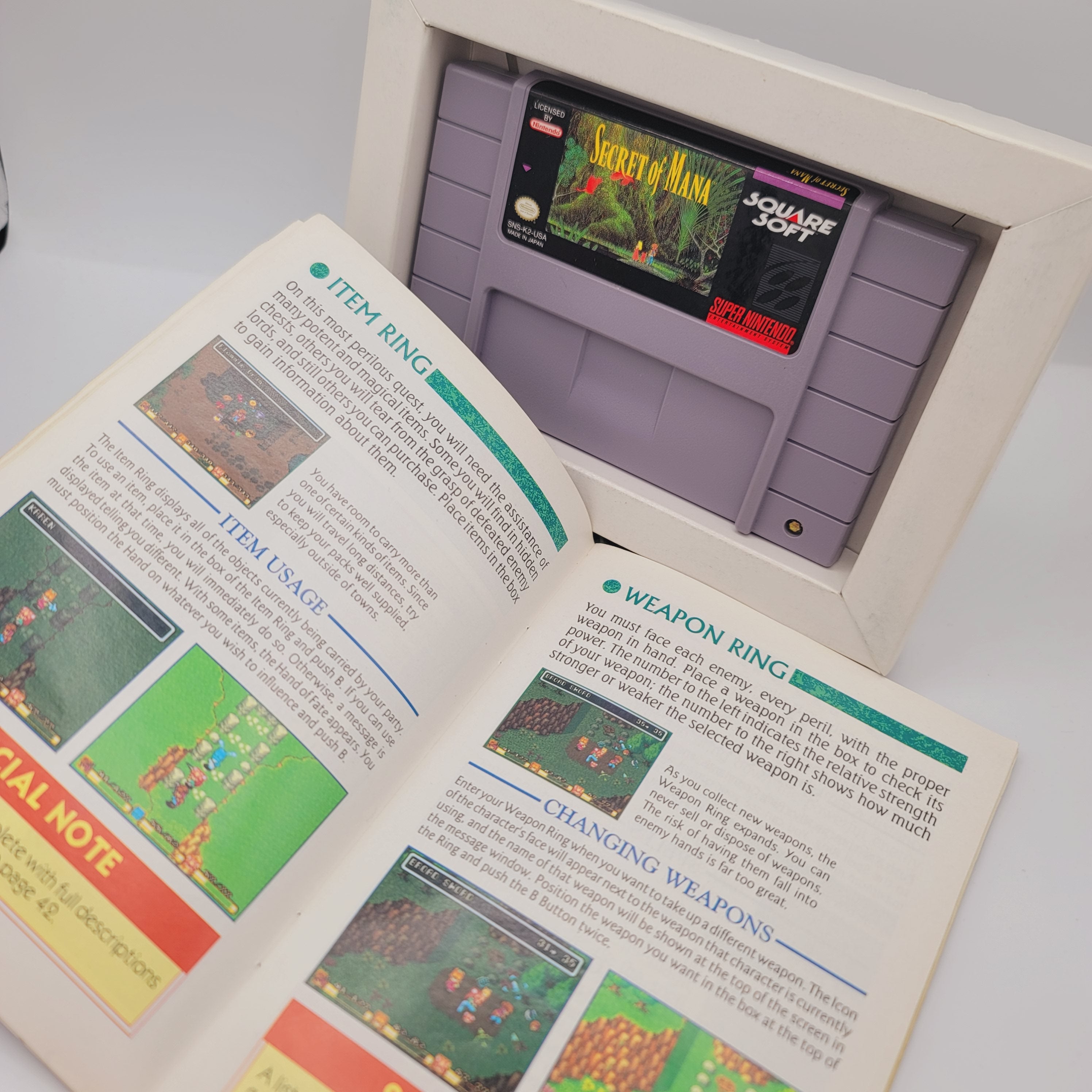 SNES - Secret of Mana (Complete in Box / A- / With Manual & Poster)