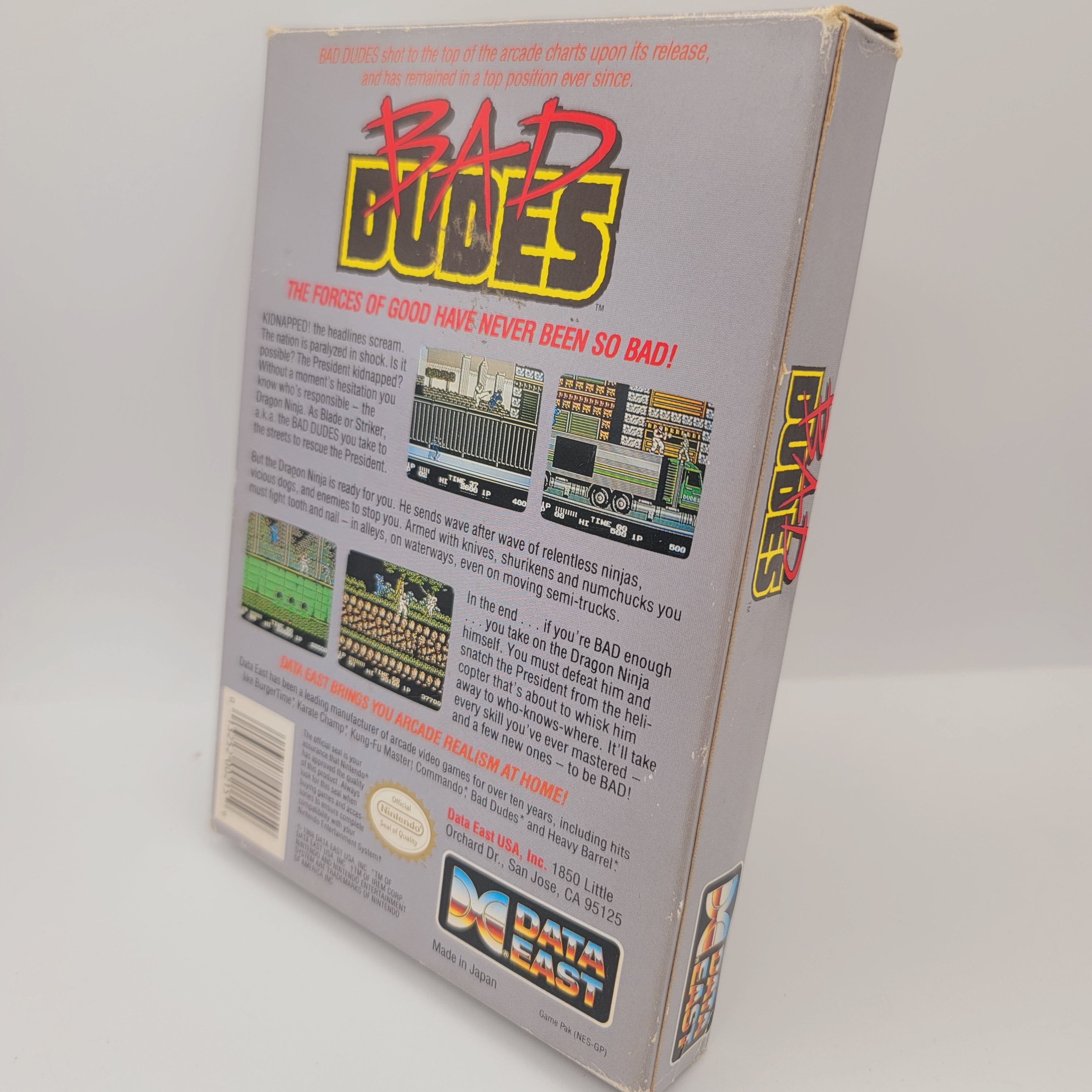 NES - Bad Dudes (Complete in Box / A / With Manual)