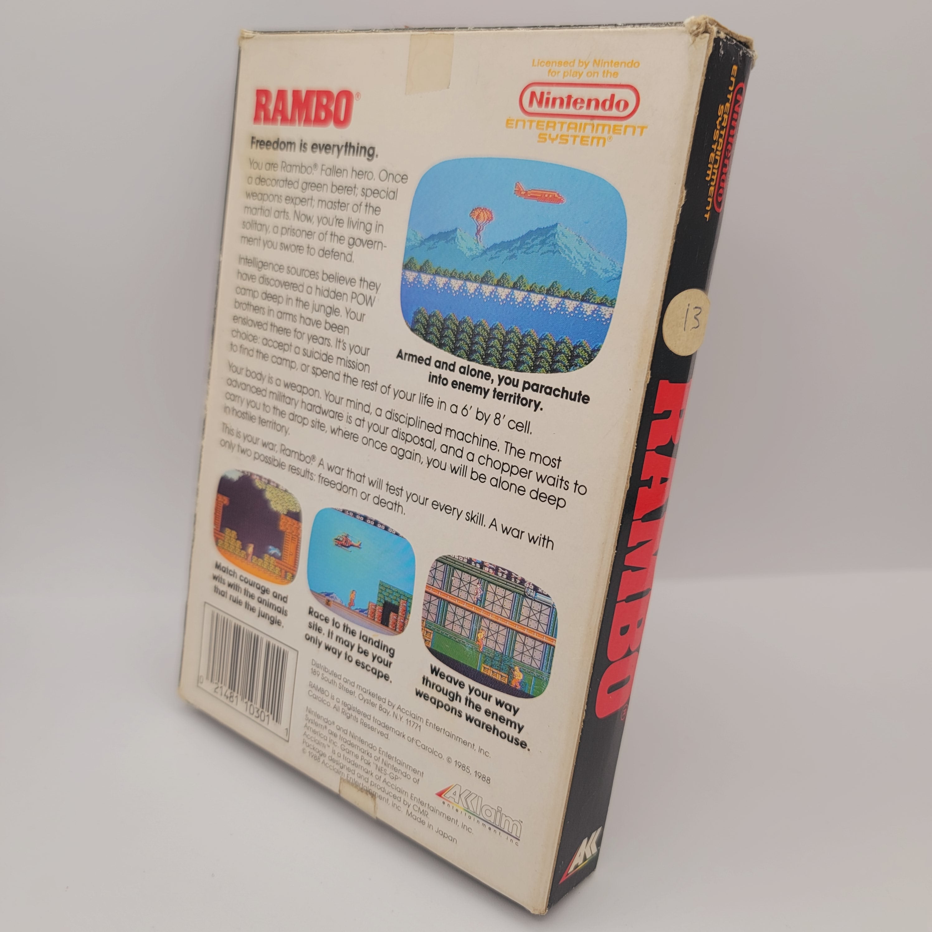 NES - Rambo (Complete in Box / B+ / No Manual)
