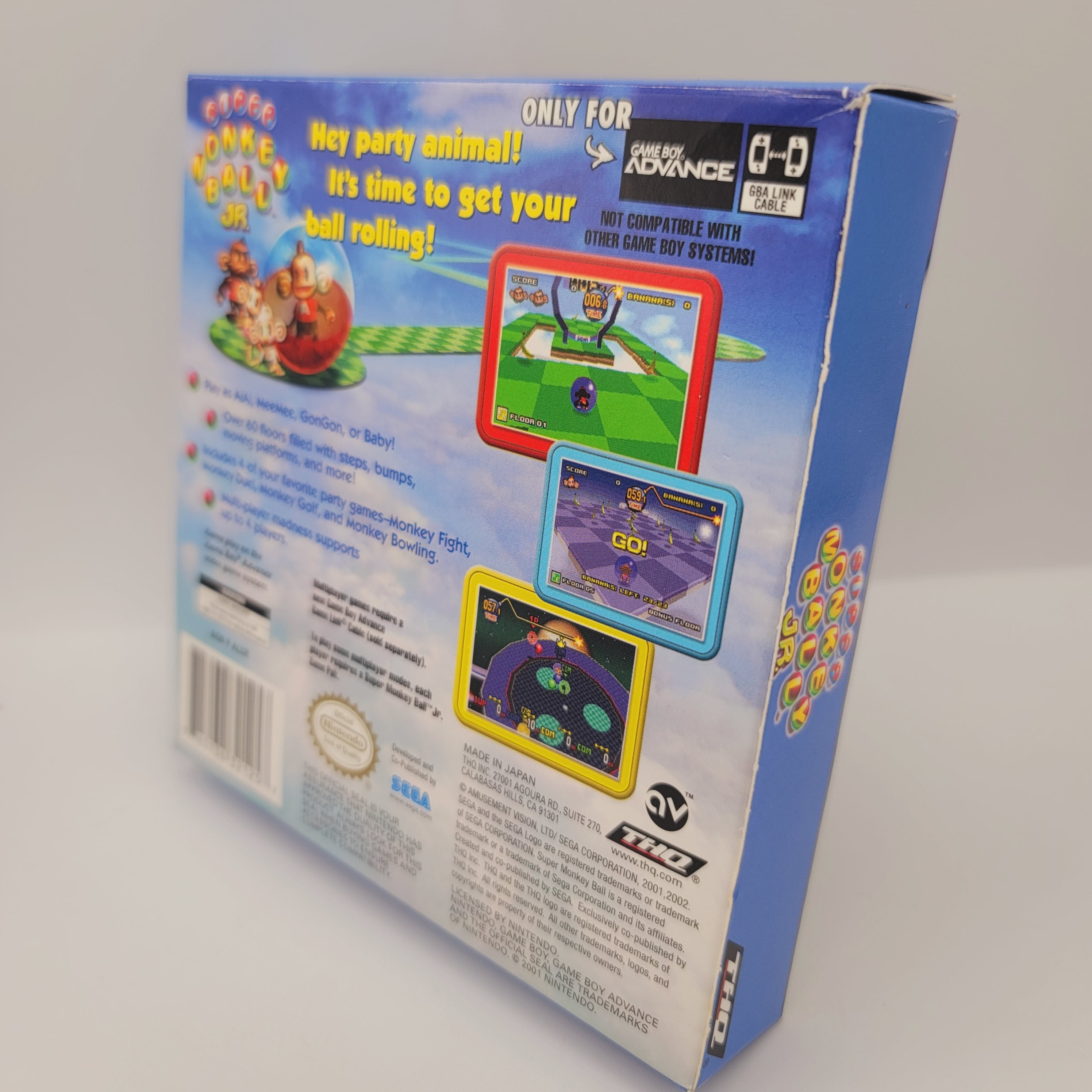 GBA - Super Monkey Ball Jr. (Complete in Box / A / With Manual)