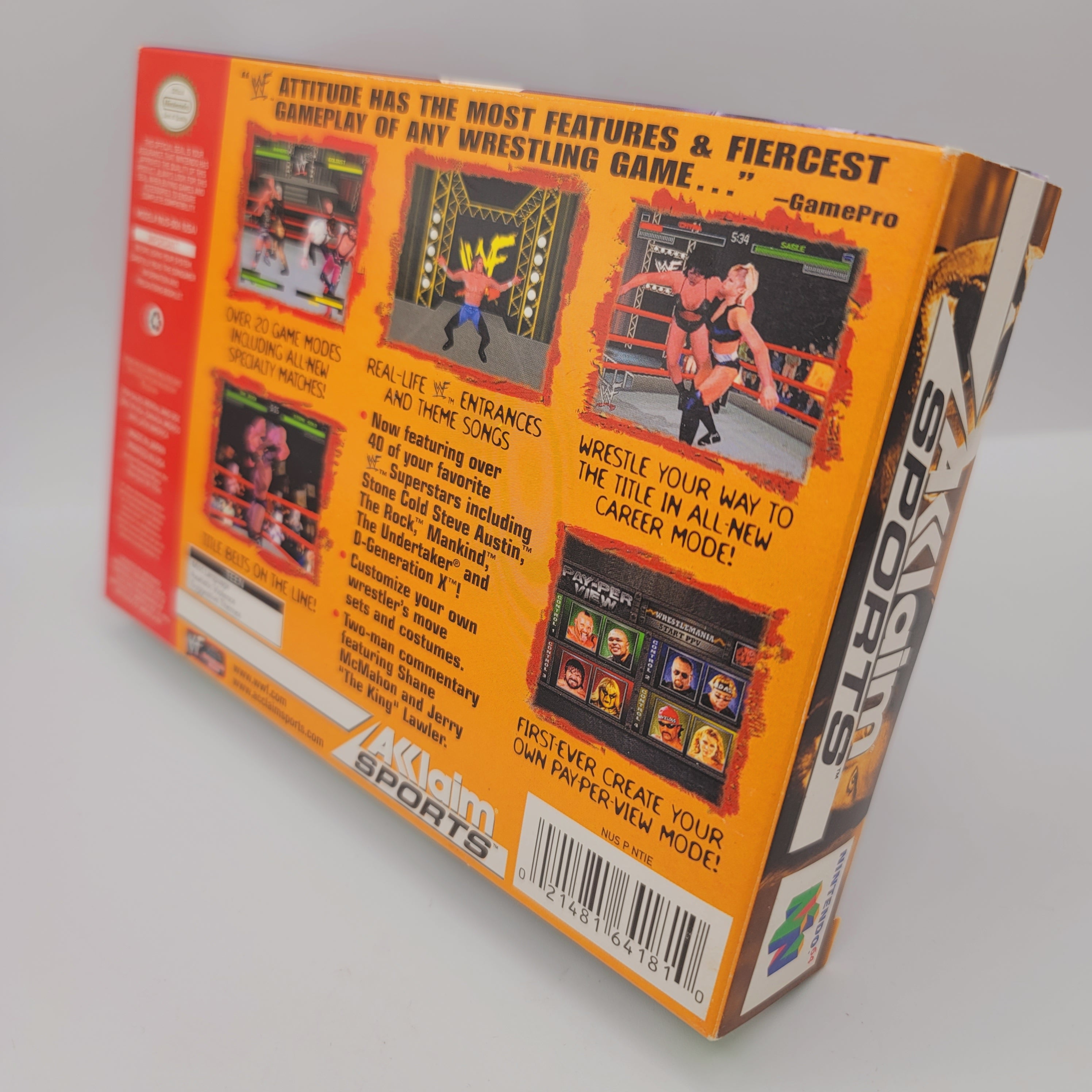 N64 - WWF Attitude (Complete in Box / A+ / With Manual)