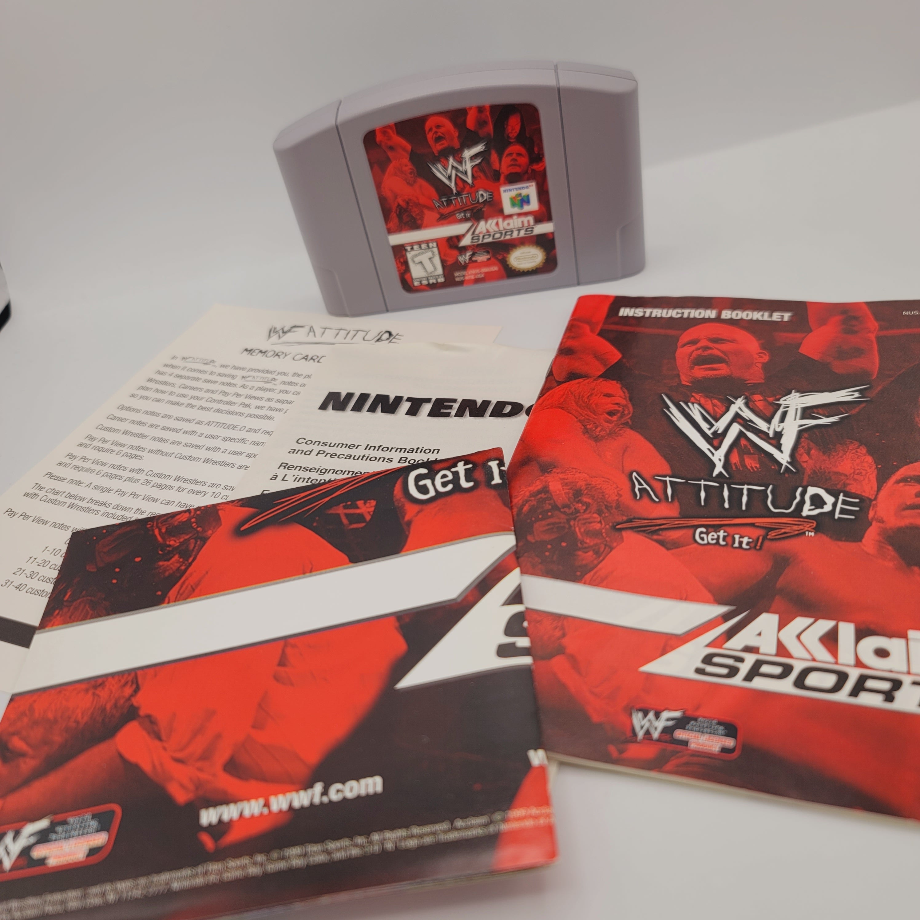 N64 - WWF Attitude (Complete in Box / A+ / With Manual)