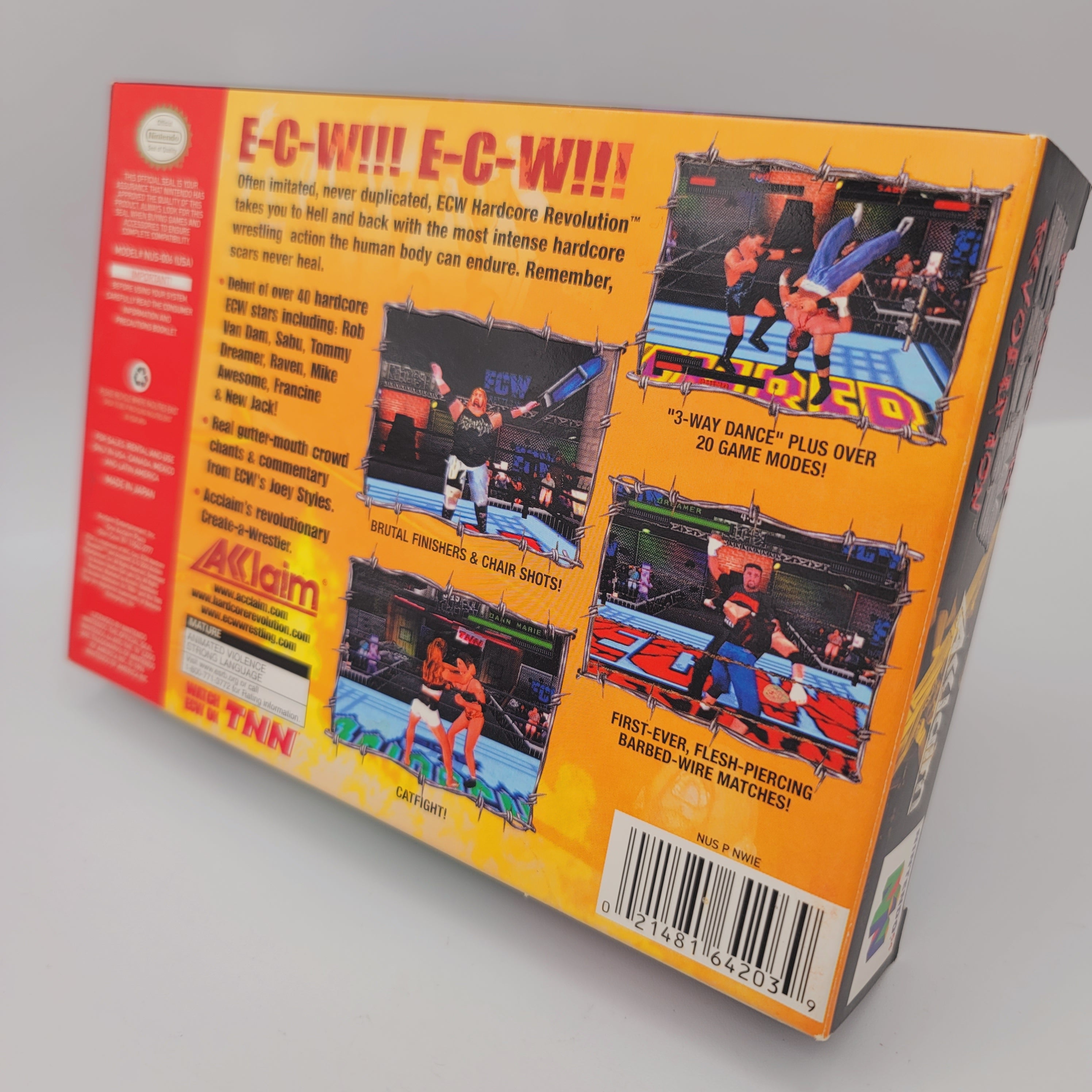 N64 - ECW Hardcore Revolution (Complete in Box / A+ / With Manual)