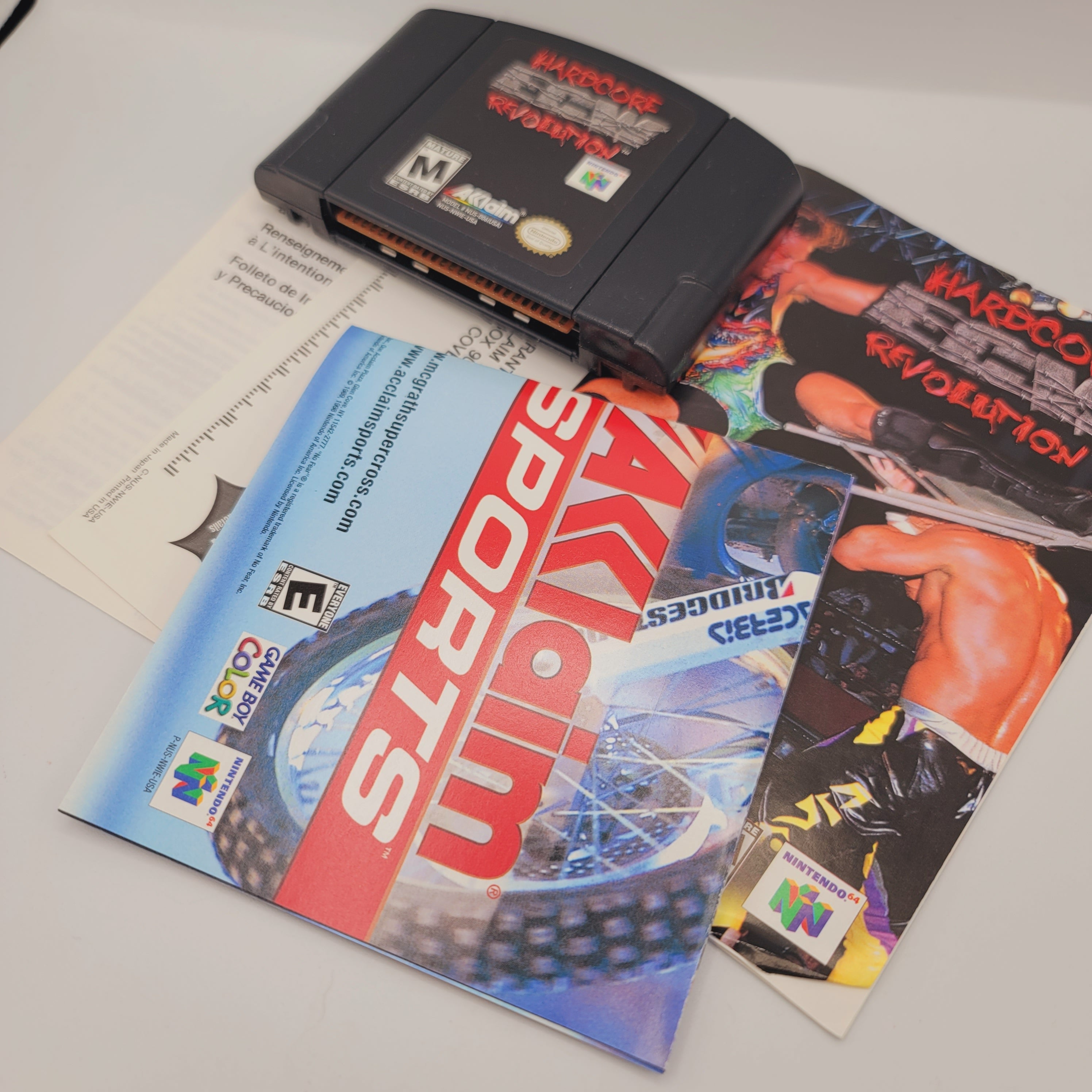 N64 - ECW Hardcore Revolution (Complete in Box / A+ / With Manual)