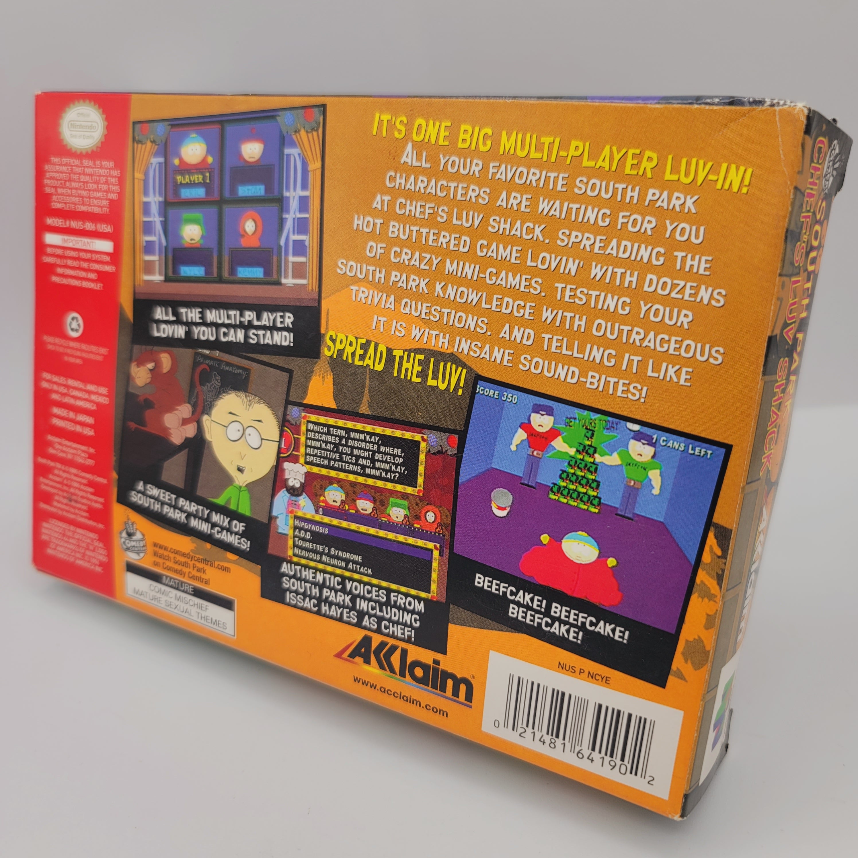 N64 - South Park Chef's Luv Shack (Complete in Box / A- / With Manual)