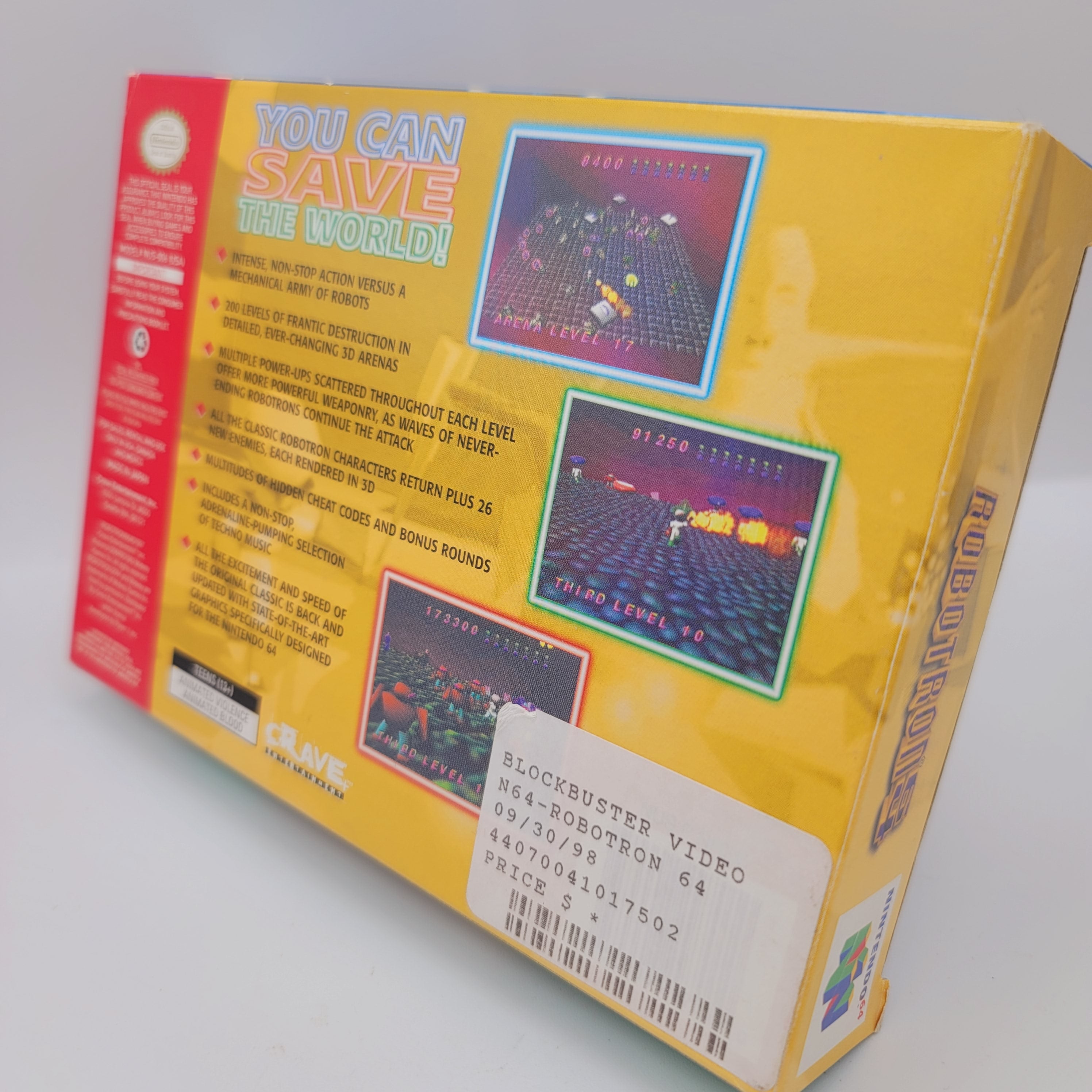 N64 - Robotron 64 (Complete in Box / A / With Manual)