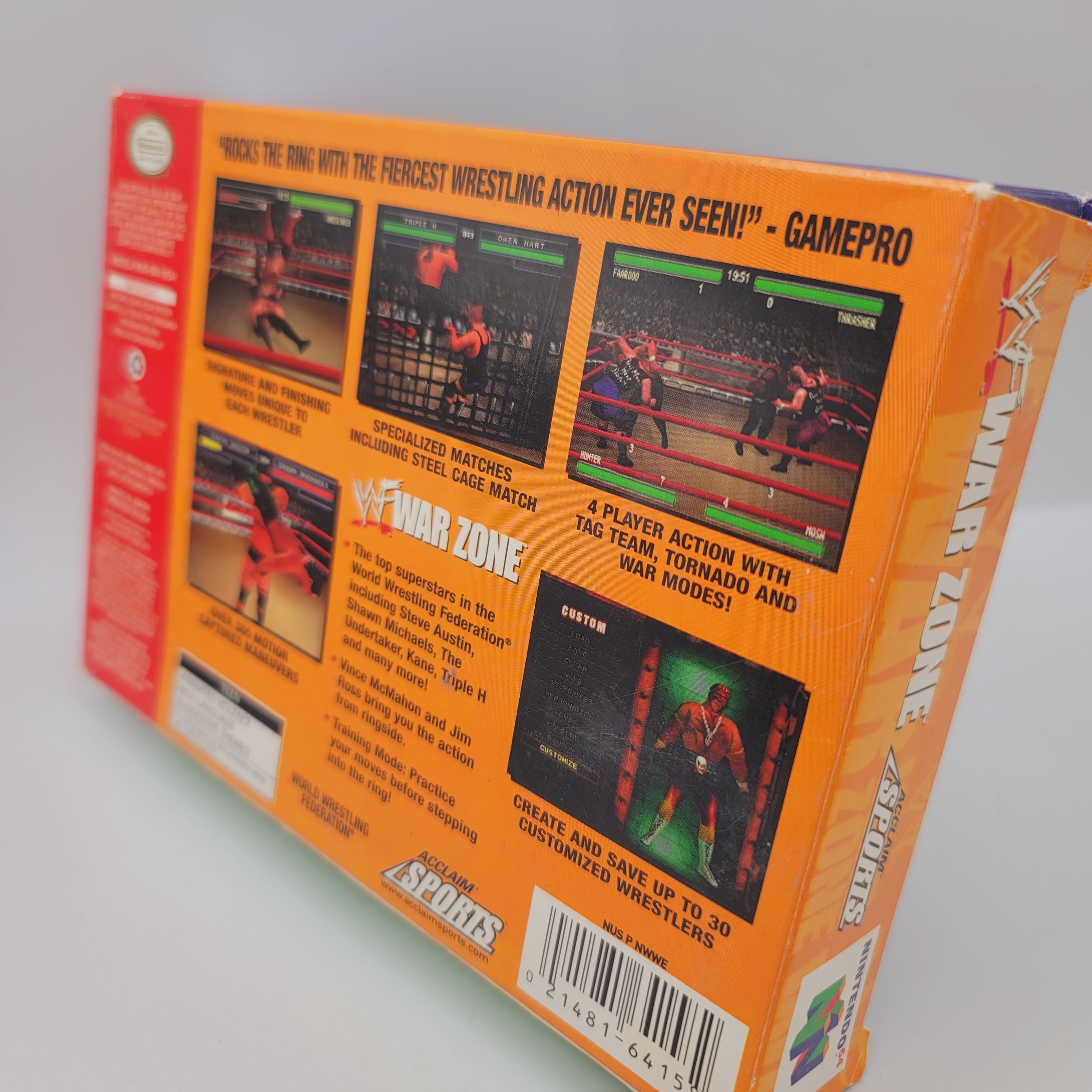 N64 - WWF War Zone (Complete in Box / A- / No Manual)