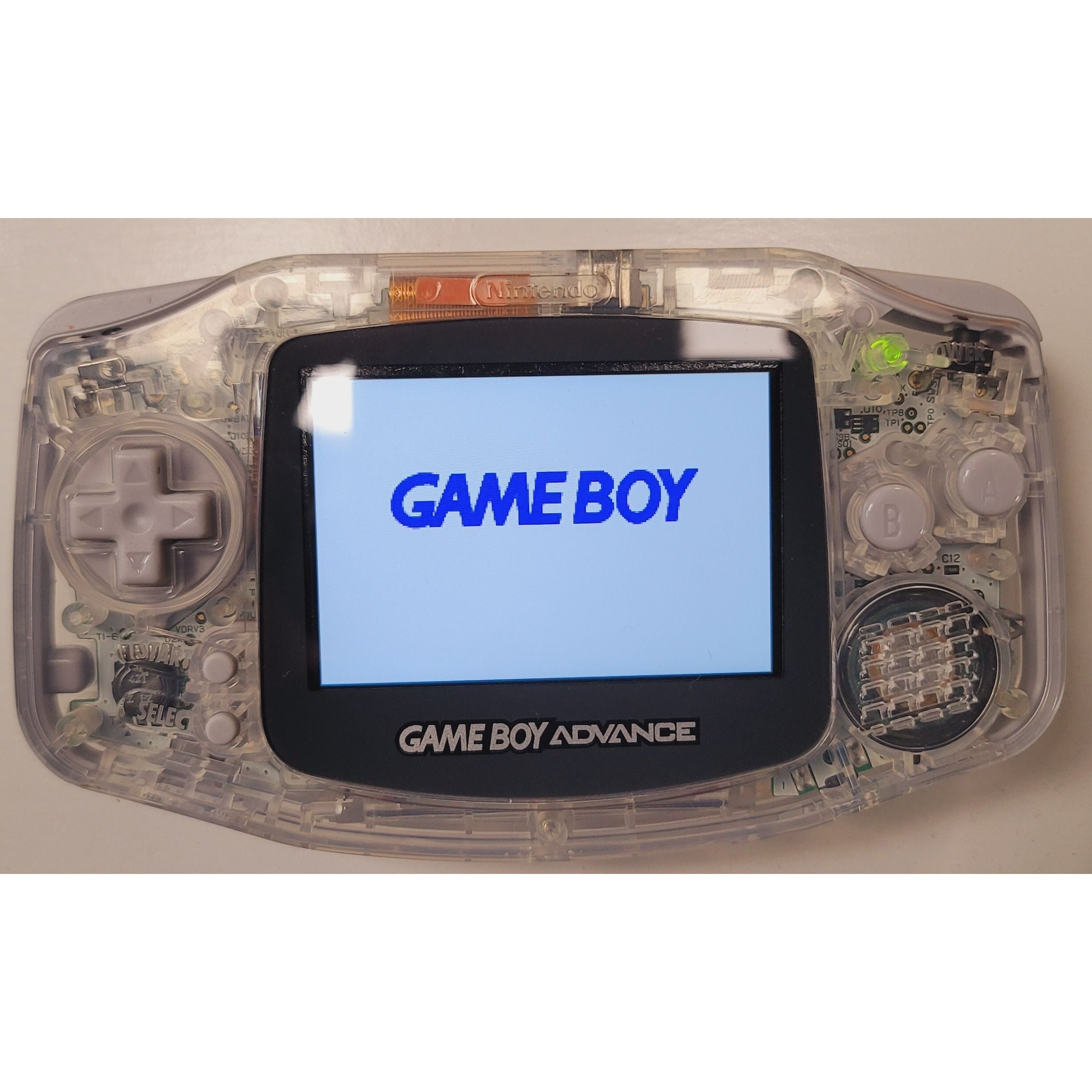 Game Boy Advance System (Custom Clear / Backlit Mod)