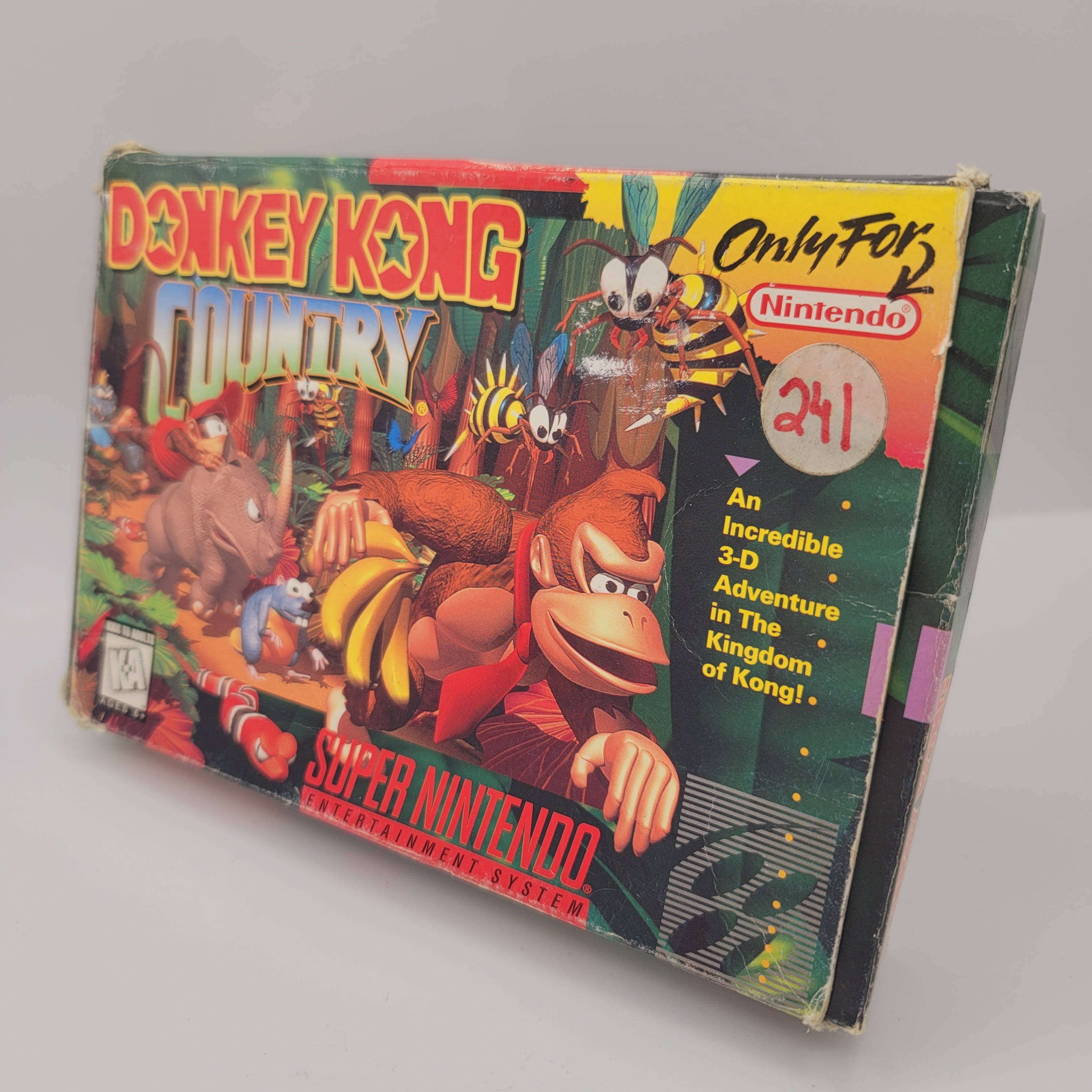 SNES - Donkey Kong Country (Complete in Box / B- / With Manual)