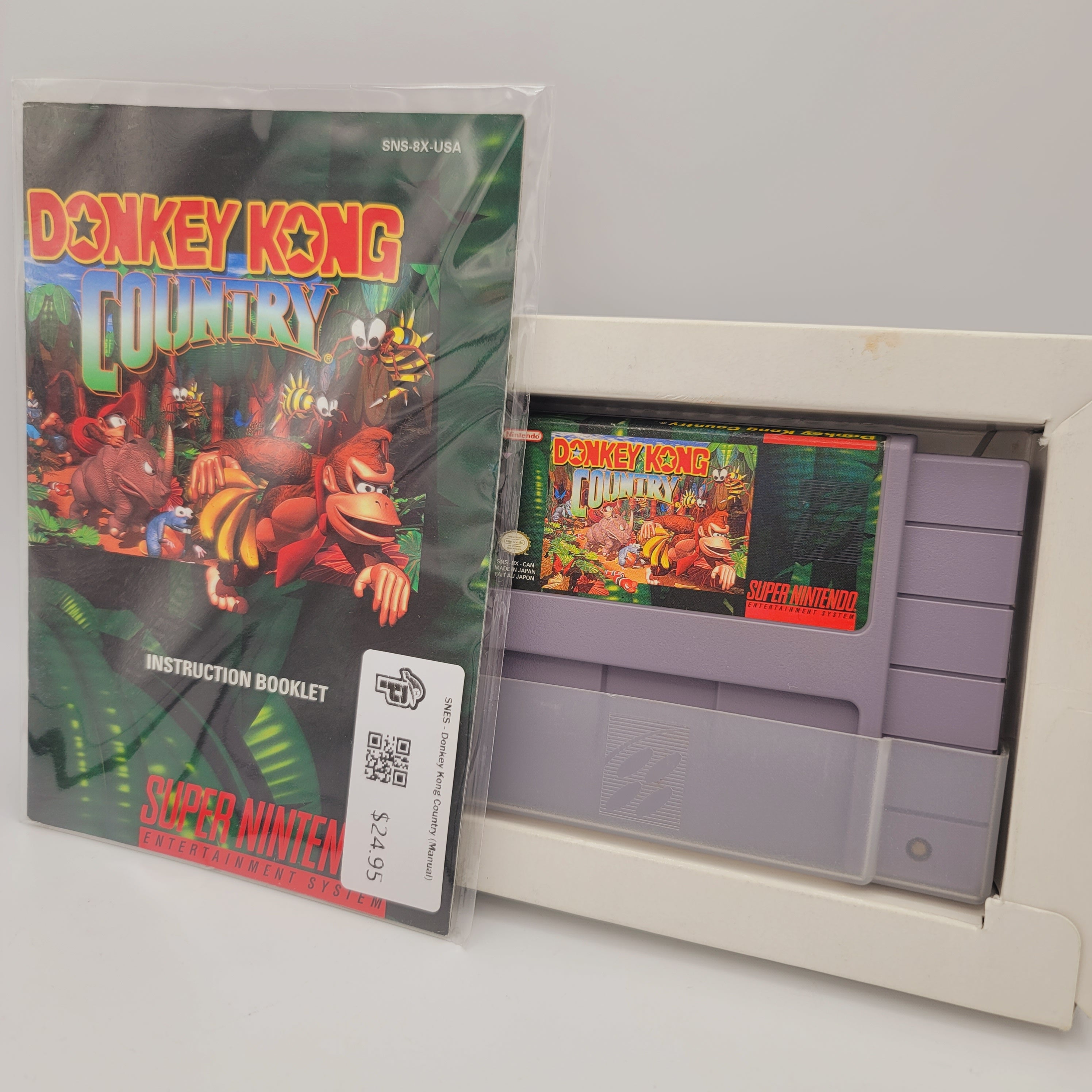 SNES - Donkey Kong Country (Complete in Box / B- / With Manual)