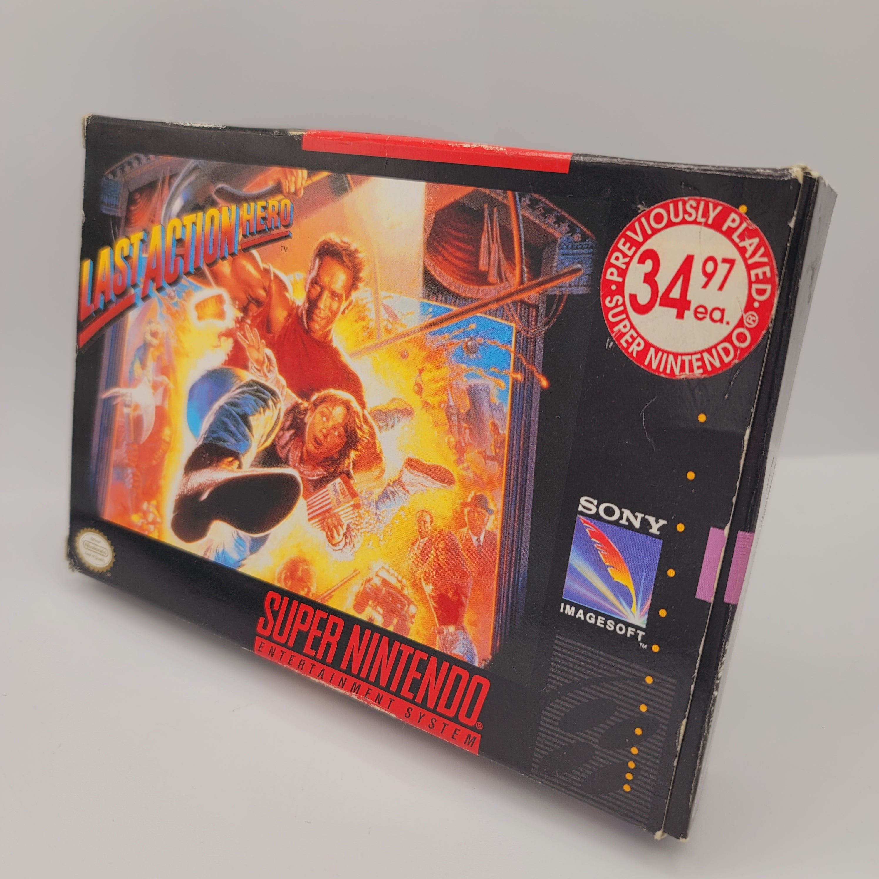 SNES - Last Action Hero (Complete in Box / B+ / With Manual)