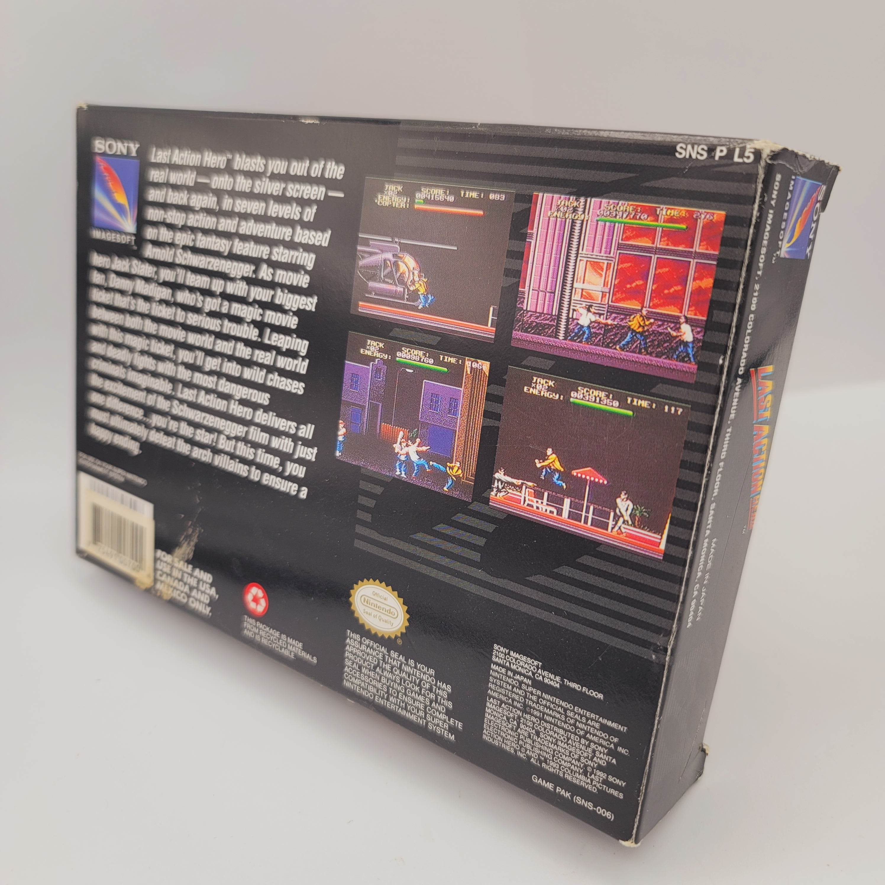 SNES - Last Action Hero (Complete in Box / B+ / With Manual)