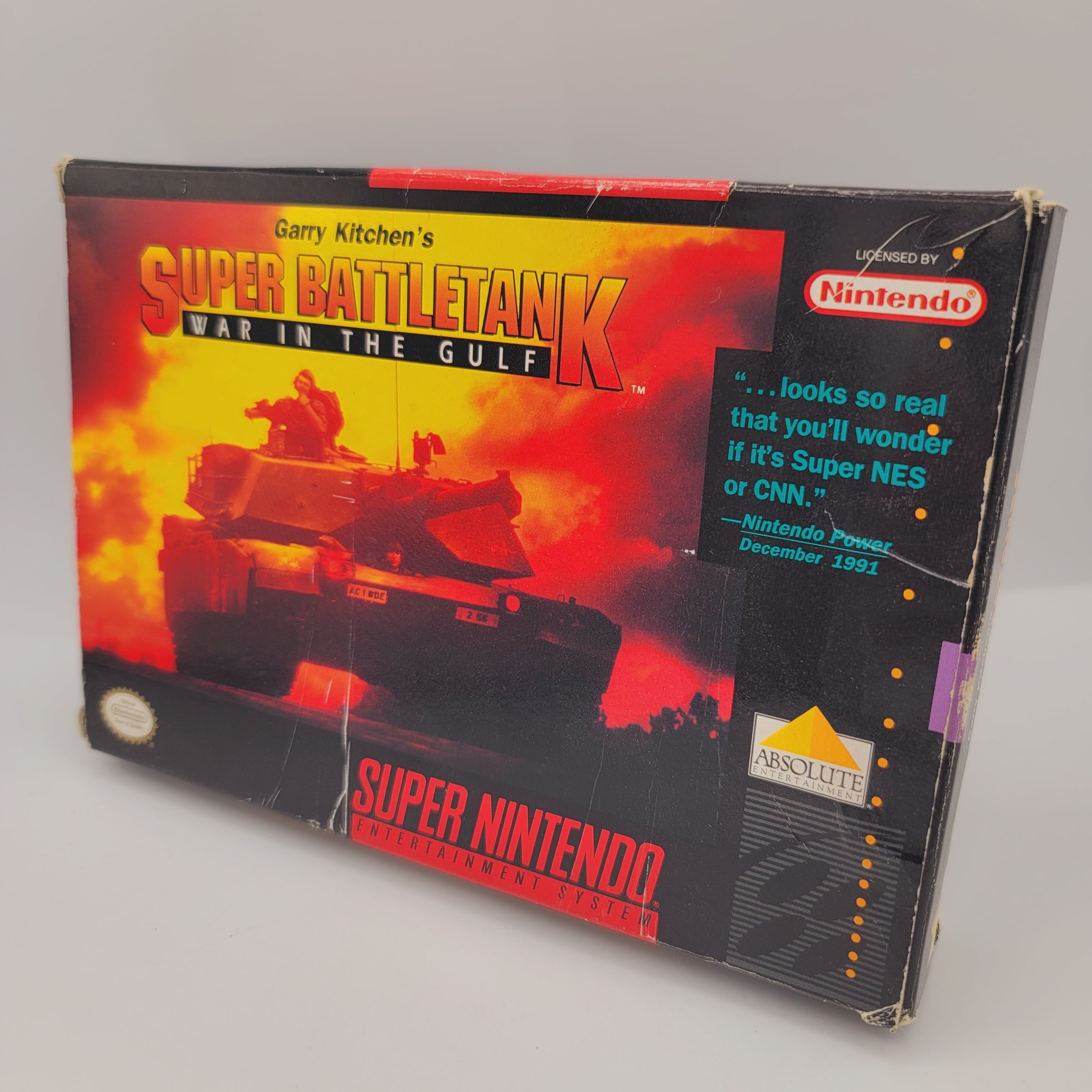 SNES - Super Battletank War in the Gulf (Complete in Box / A- / No Manual)