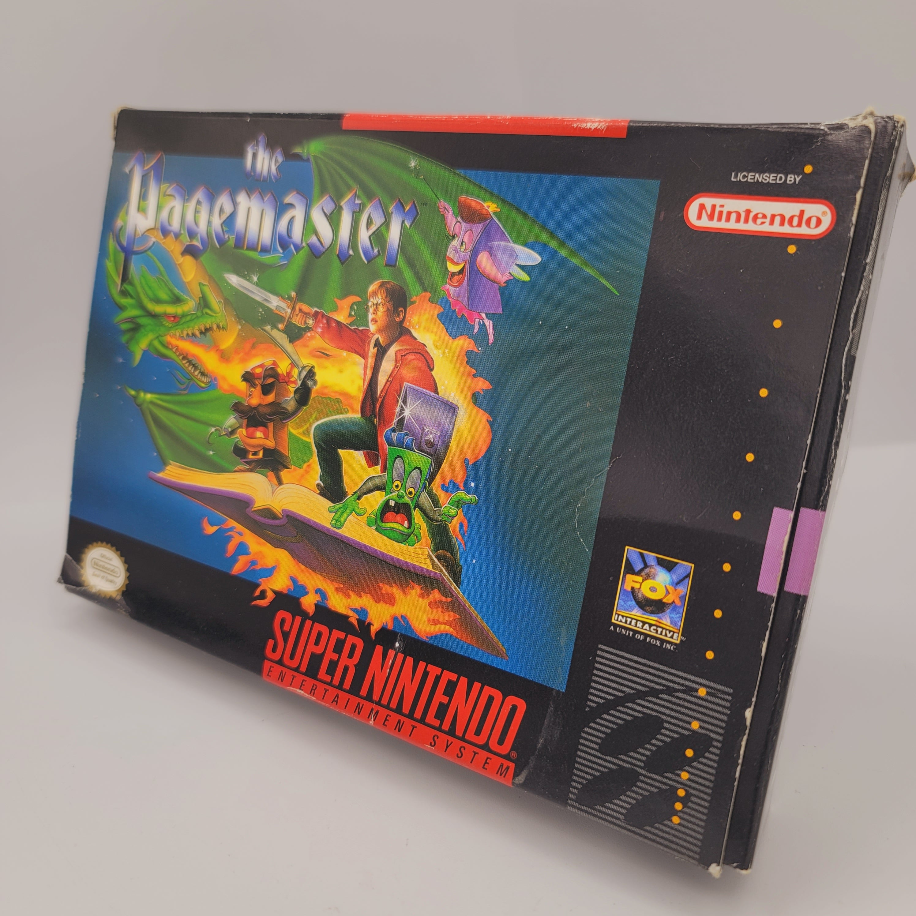 SNES - The Pagemaster (Complete in Box / C+ / With Manual)