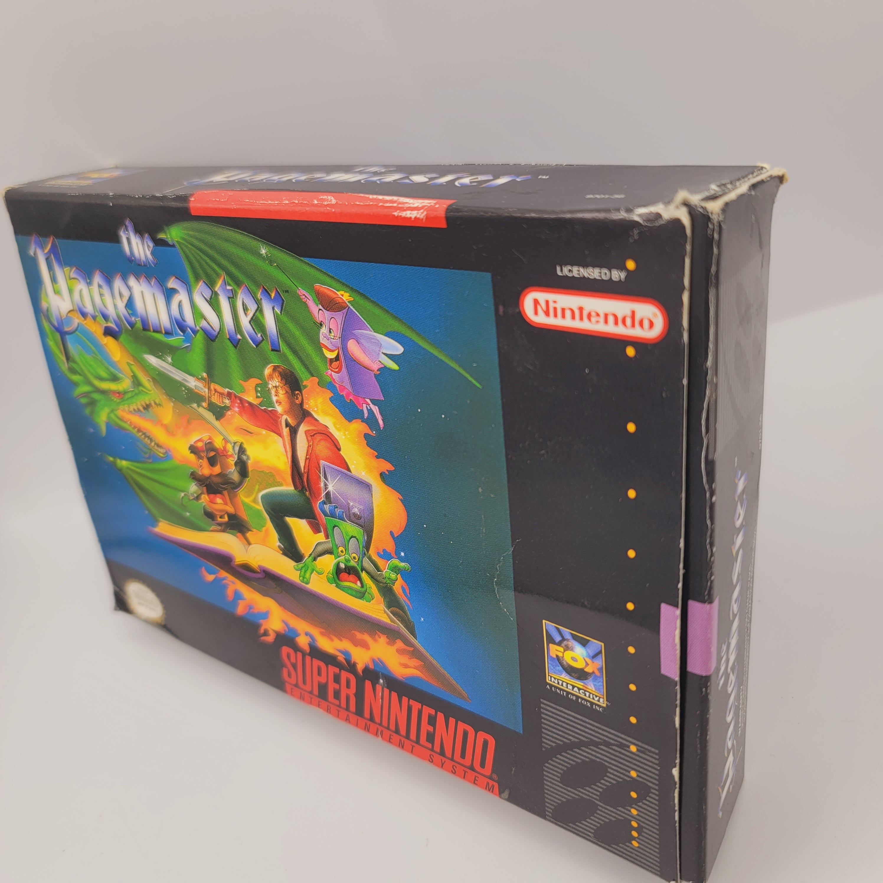 SNES - The Pagemaster (Complete in Box / C+ / With Manual)