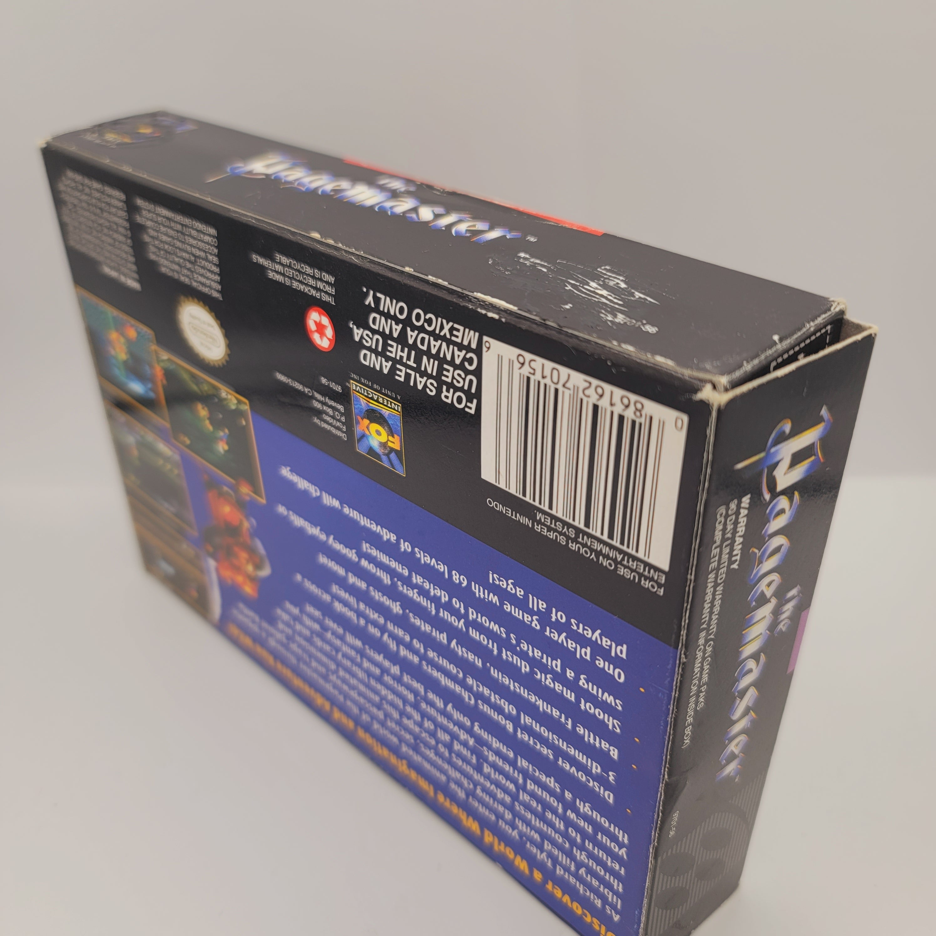 SNES - The Pagemaster (Complete in Box / C+ / With Manual)