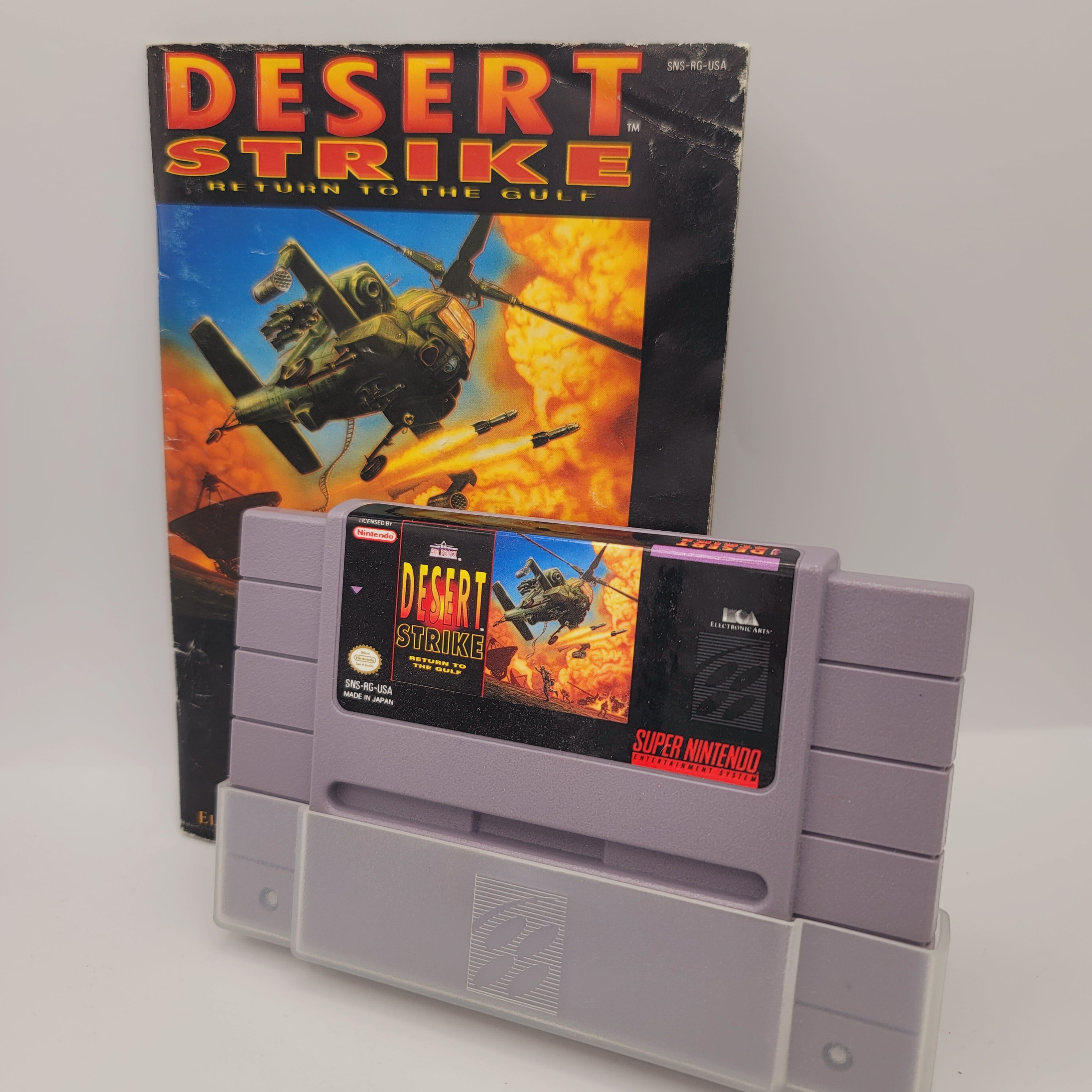SNES - Desert Strike Return to the Gulf (Complete in Box / B- / With Manual)